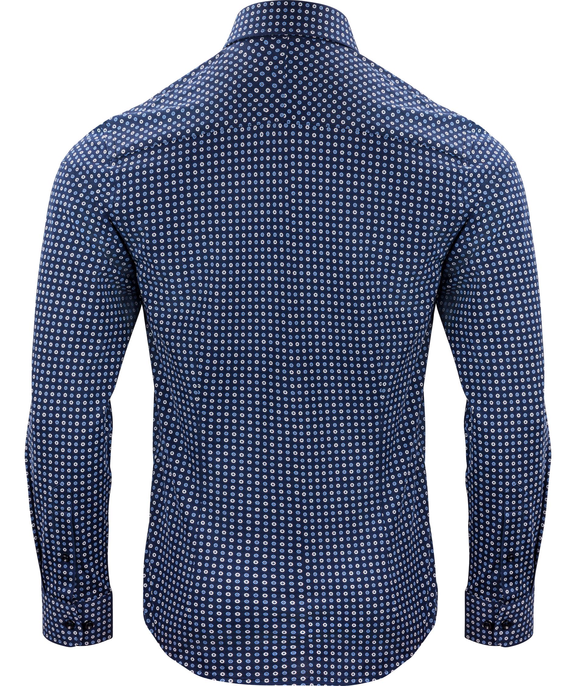 J. Harvest & Frost Indigo Bow 131 slim fit skjorta