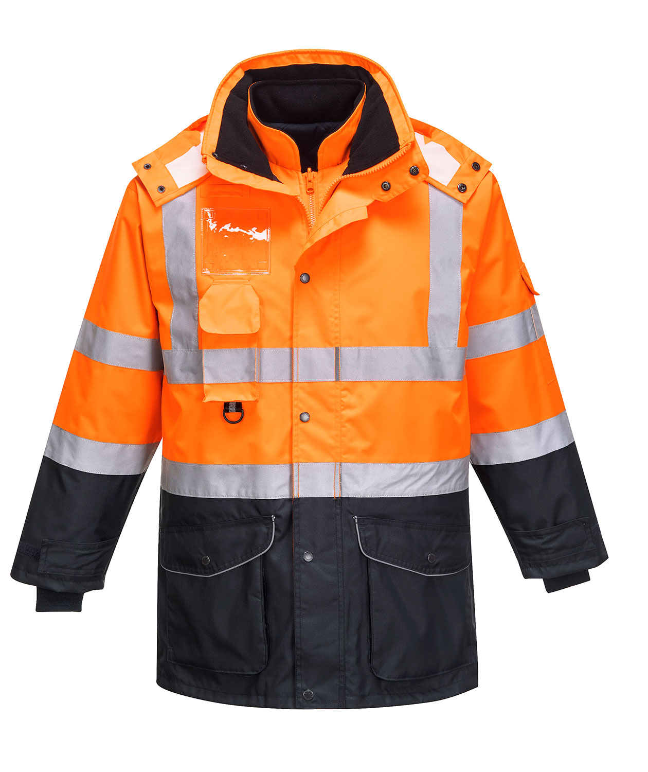 Portwest 7-i-1 parkas, Varsel Orange/Marinbl&aring;, large image number 0