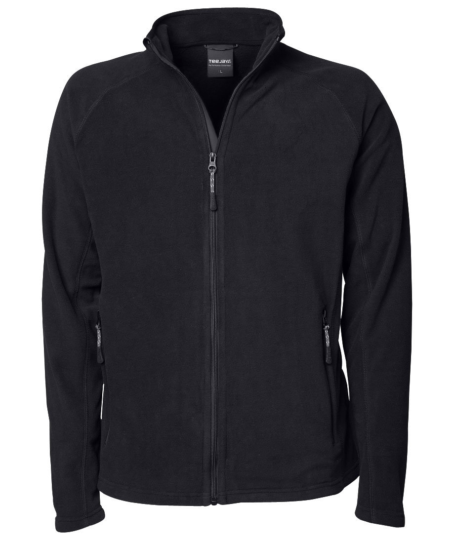 Tee Jays Active fleece cardigan, Sort