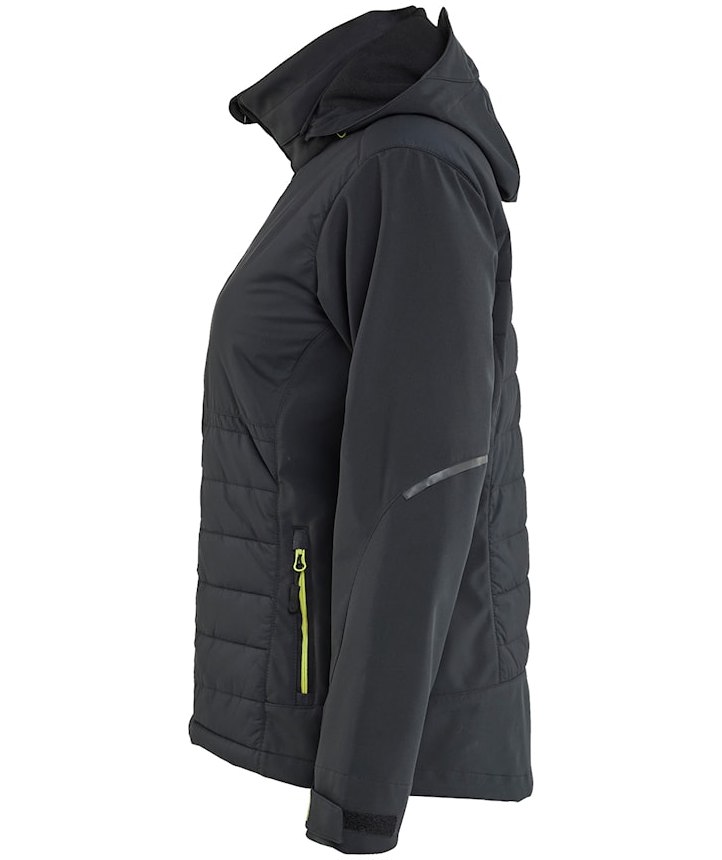 Bl&aring;kl&auml;der women's hybrid jacket, Black/Hi-Vis Yellow, large image number 3