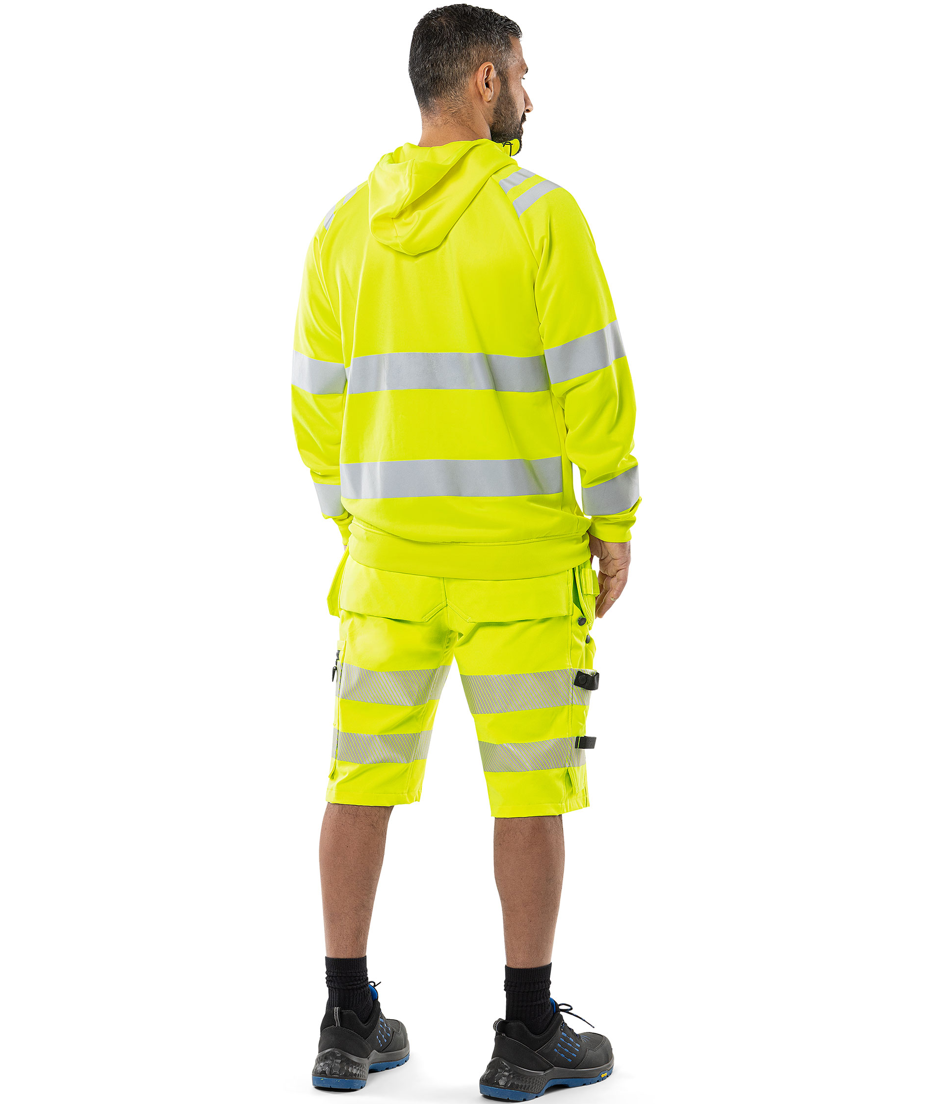 Fristads Green hoodie med dragkedja 7865 GPSW, Varsel Gul, large image number 3