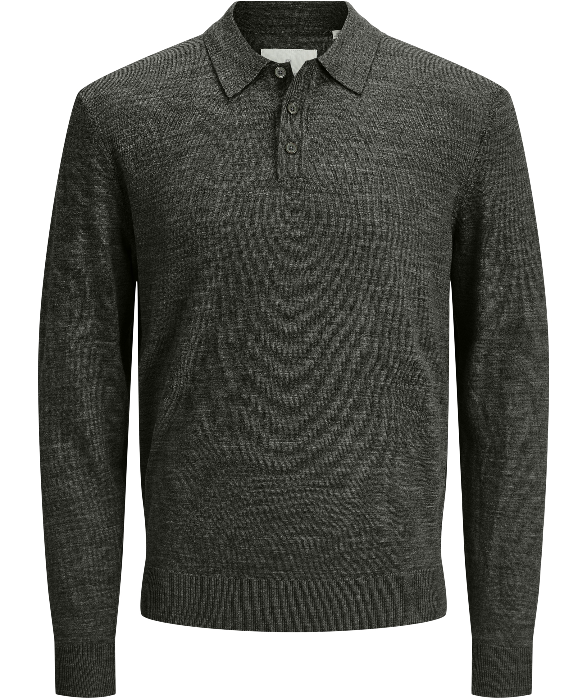 Jack & Jones Premium JPRBLAMERINO Polo Strickpullover mit Merinowolle, Peat Melange, Peat Melange, swatch