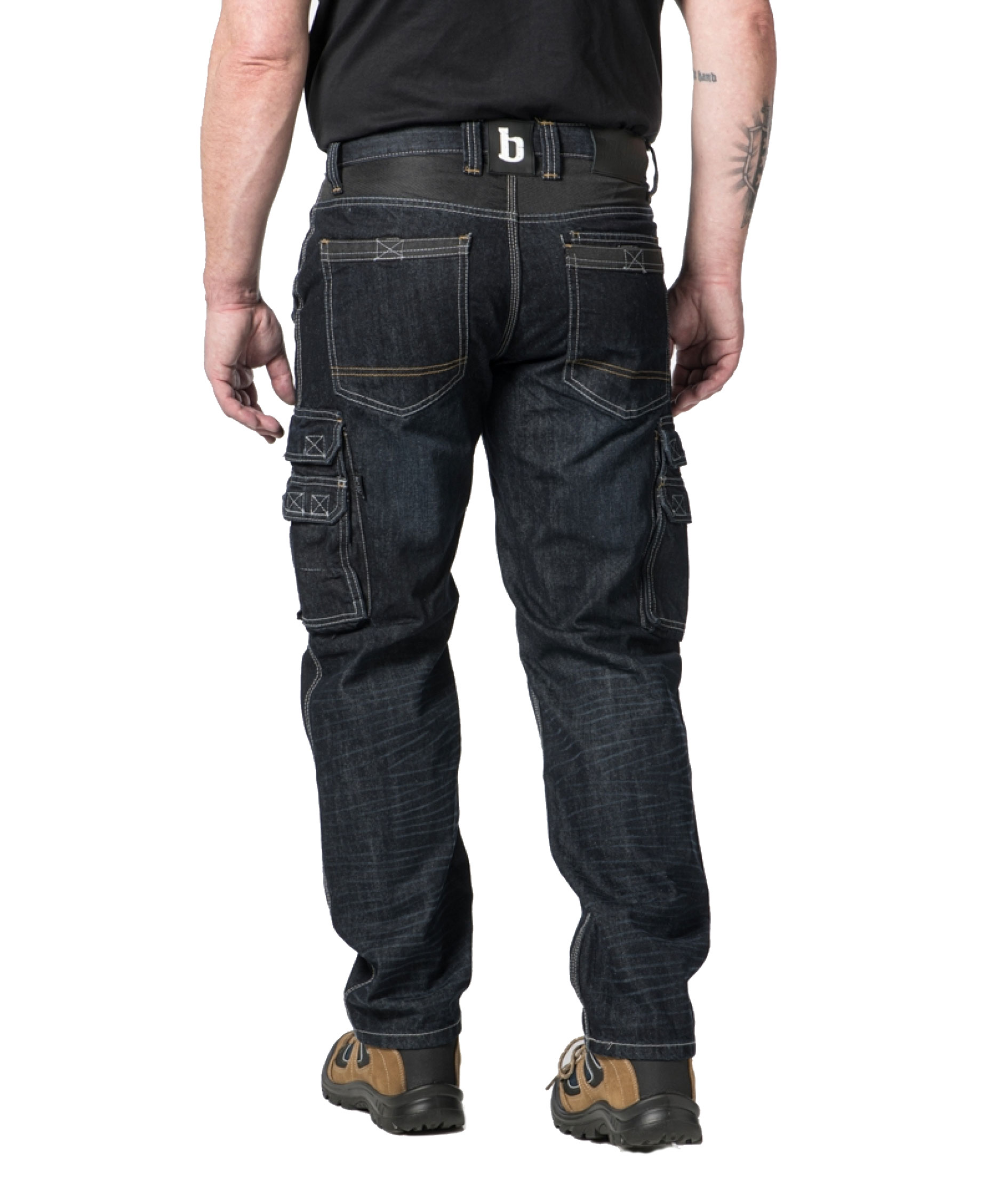 Brams Willem servicebyxa, Denim, large image number 3