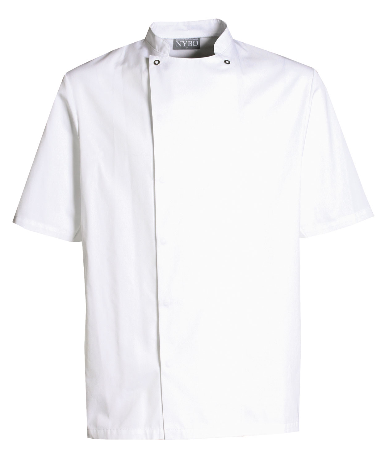 Nybo Workwear Take Away kort&auml;rmad kockjacka, Vit