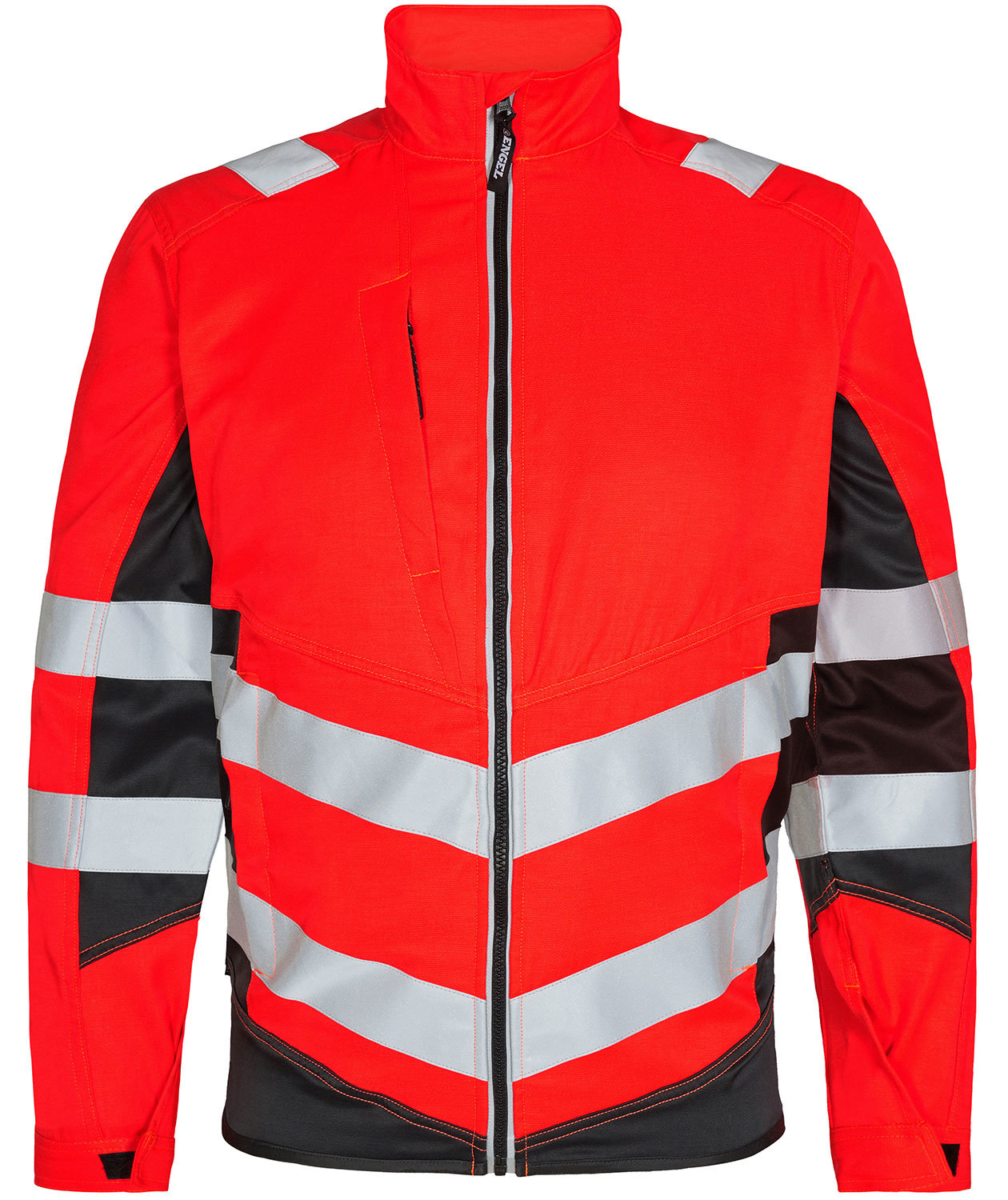 Engel Safety Light Arbeitsjacke, Hi-vis Rot/Schwarz, Hi-vis Rot/Schwarz, swatch
