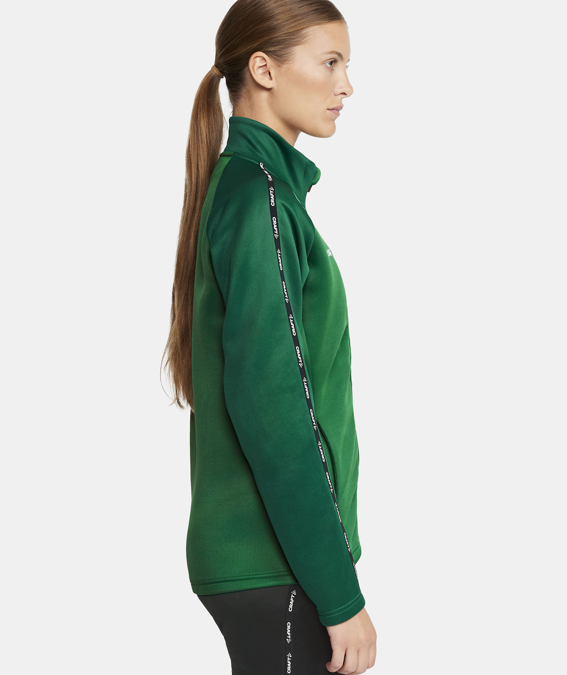 Craft Squad 2.0 Damen cardigan, Team Green-Ivy, large image number 6