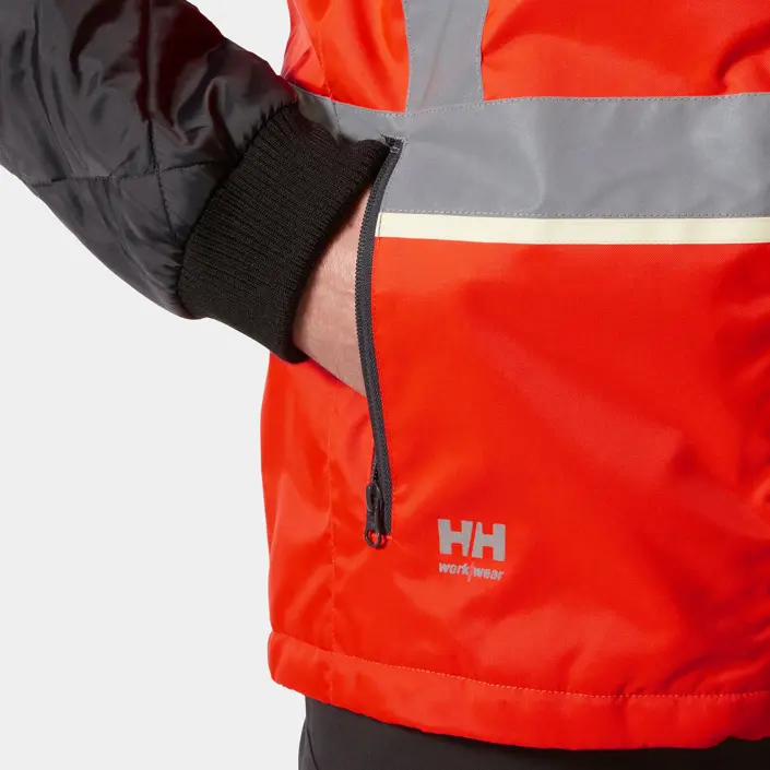 Helly Hansen UC-ME 2-i-1 insulator jakke, Hi-Vis Rød/Ebony, large image number 6
