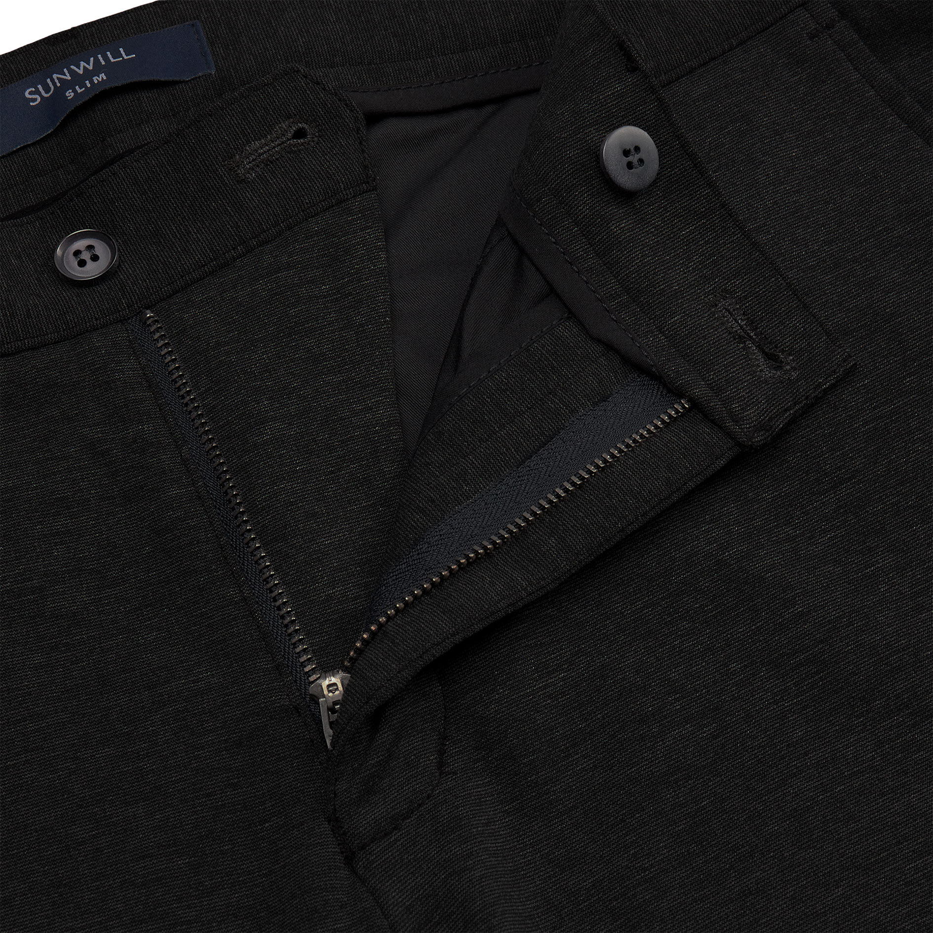 Sunwill Extreme Flexibility Slim fit chinos, Black, large image number 3