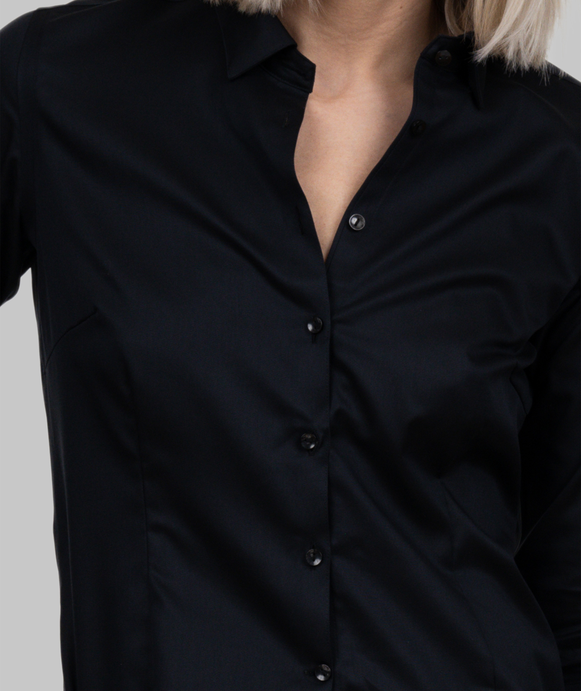 J. Harvest & Frost Black Bow 60 lady fit skjorte, Sort, large image number 5