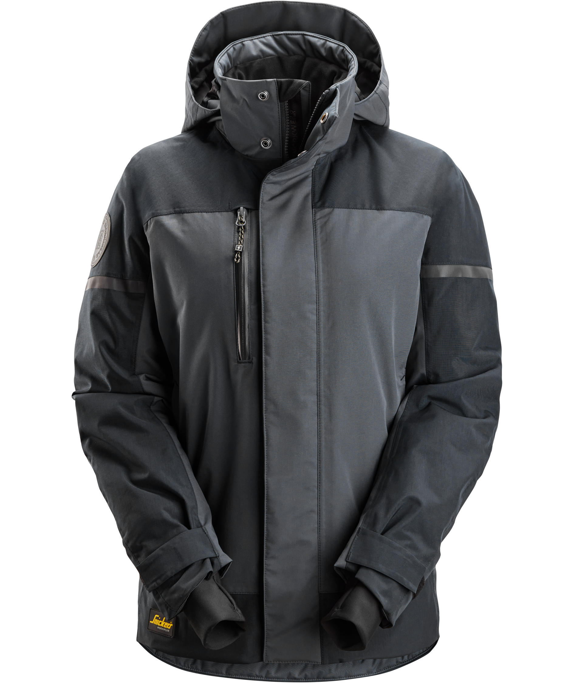 Snickers AllroundWork women's winter jacket 1177, Steel Grey/Dark Steel Grey, Steel Grey/Dark Steel Grey, swatch
