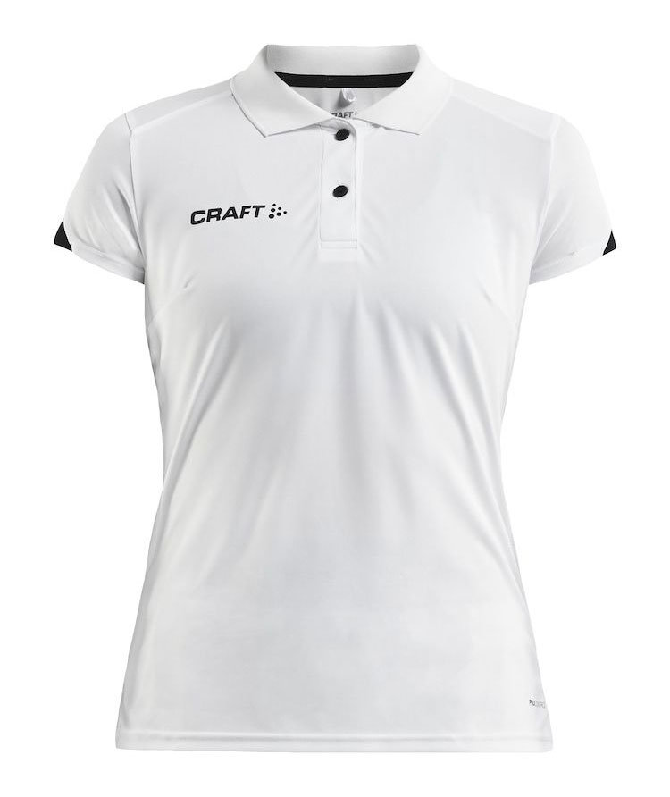 Craft Pro Control Impact Damen Poloshirt, White/black, White/black, swatch