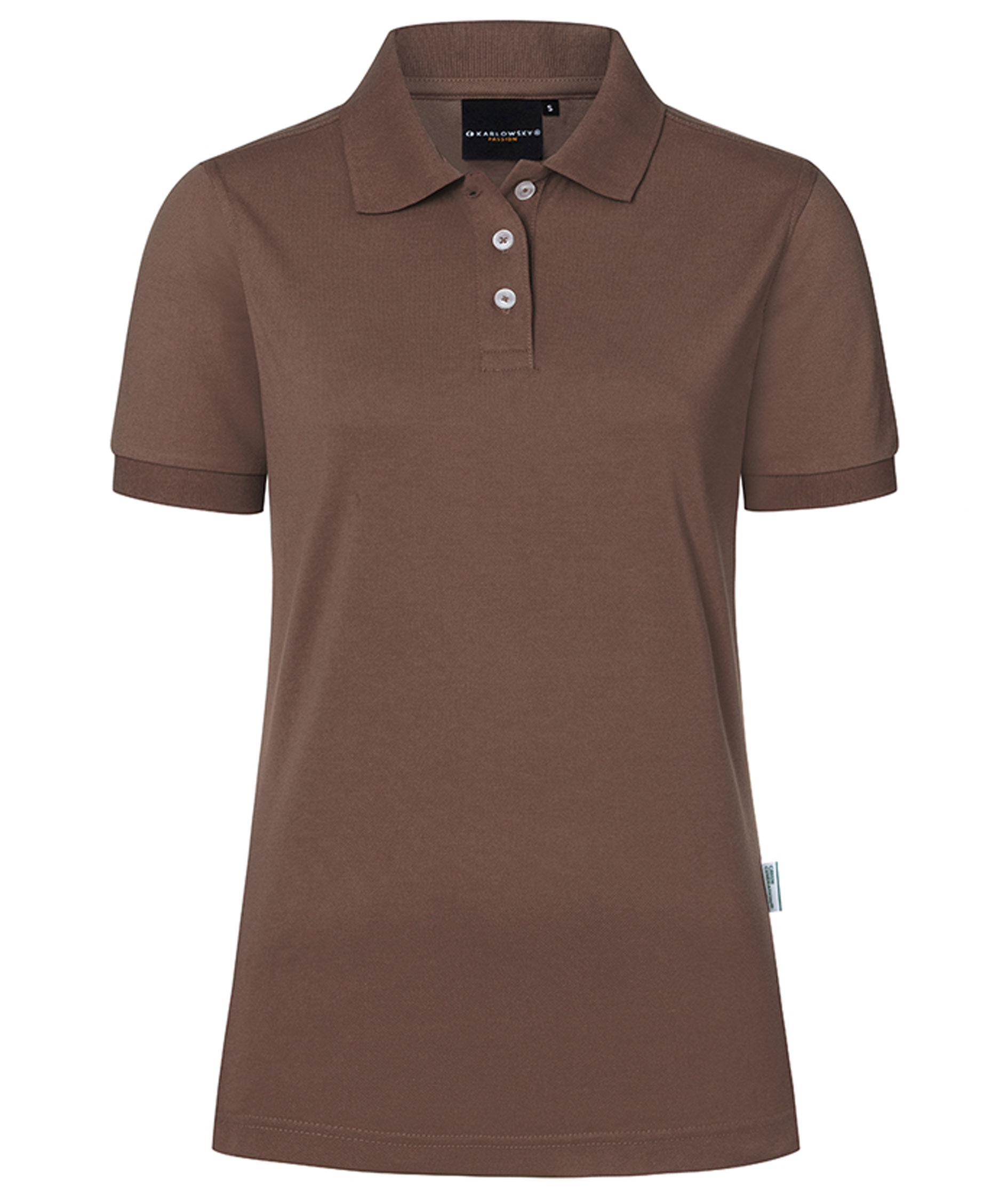 Karlowsky Modern-Flair dame polo t-shirt, Lysebrun