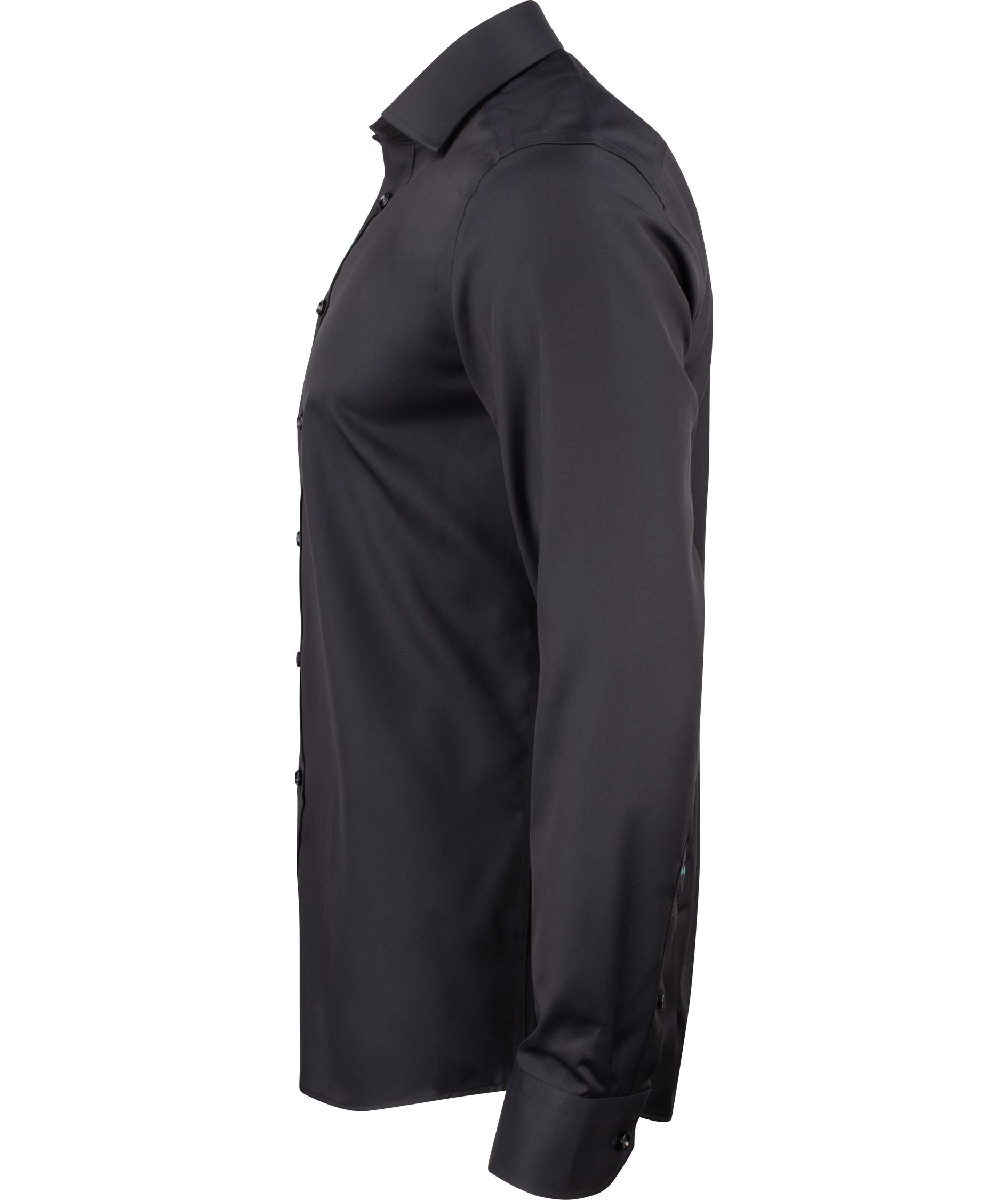 J. Harvest & Frost Twill Green Bow O1 slim fit skjorta, Svart, large image number 2