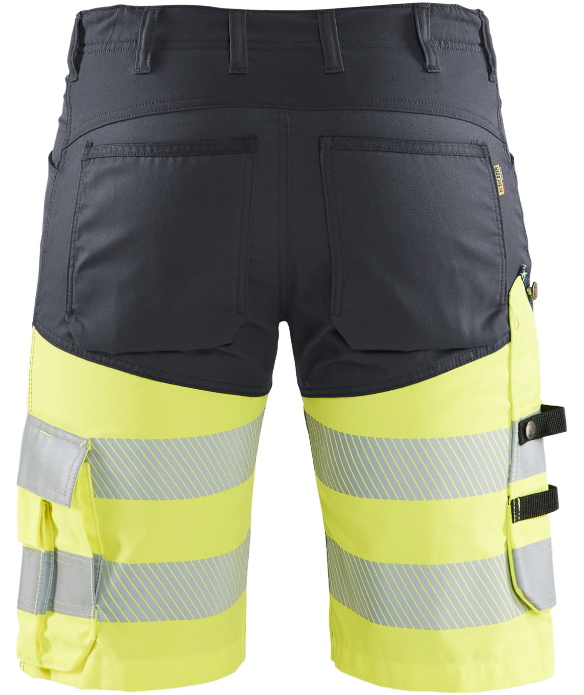 Bl&aring;kl&auml;der arbejdsshorts, Gr&aring;/Hi-Vis Gul, large image number 2