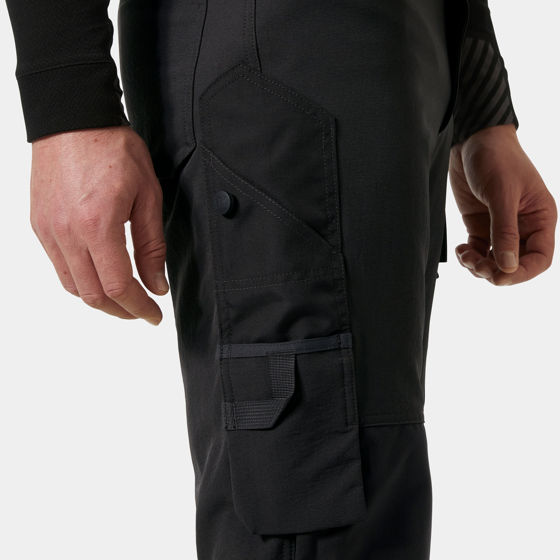 Helly Hansen Alna 4X Connect&trade; arbeidsbukse full stretch, Hi-vis Gul/Ebony, large image number 4