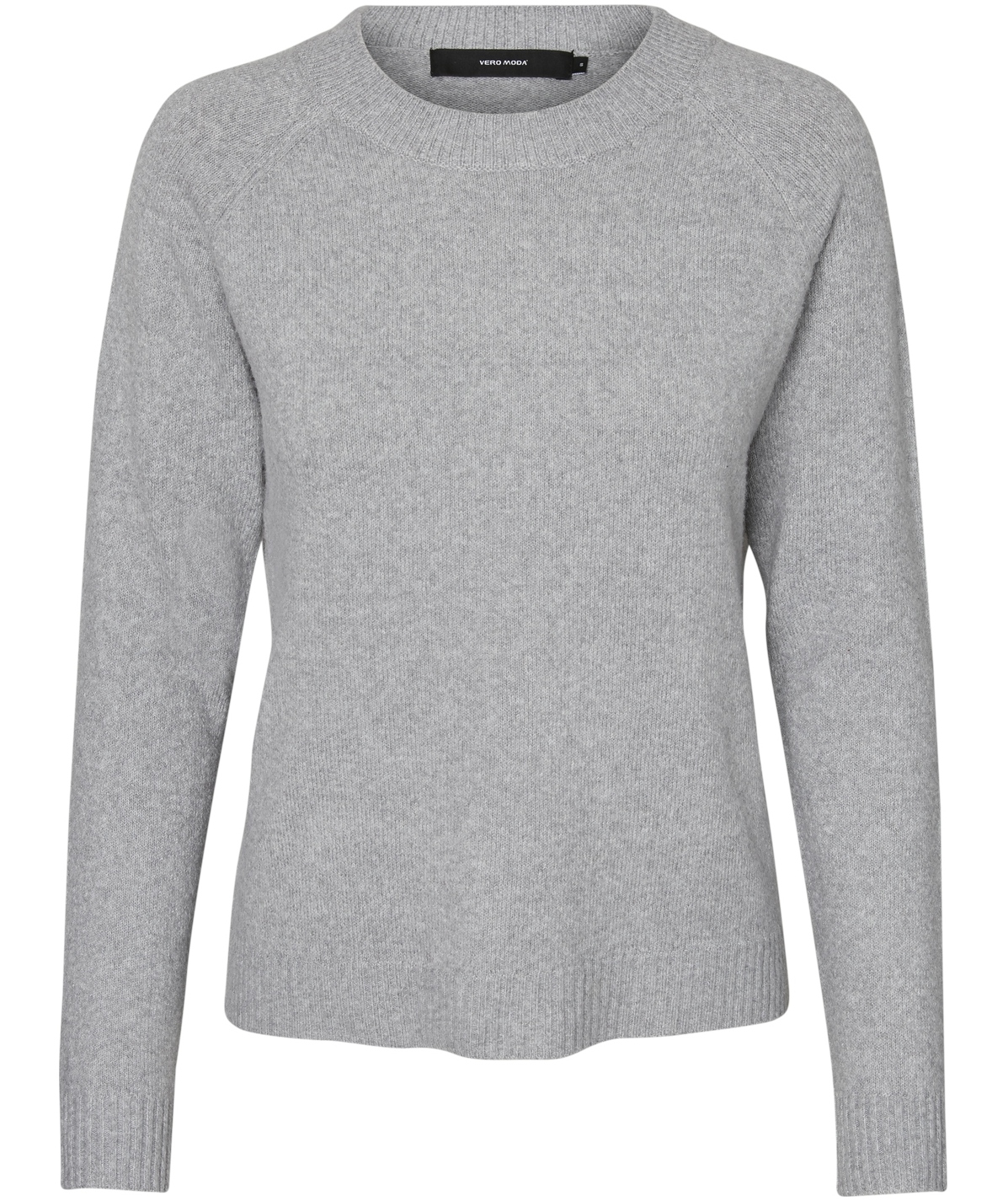 Vero Moda VMDOFFY stickad tr&ouml;ja dam, Light Grey Melange, Light Grey Melange, swatch