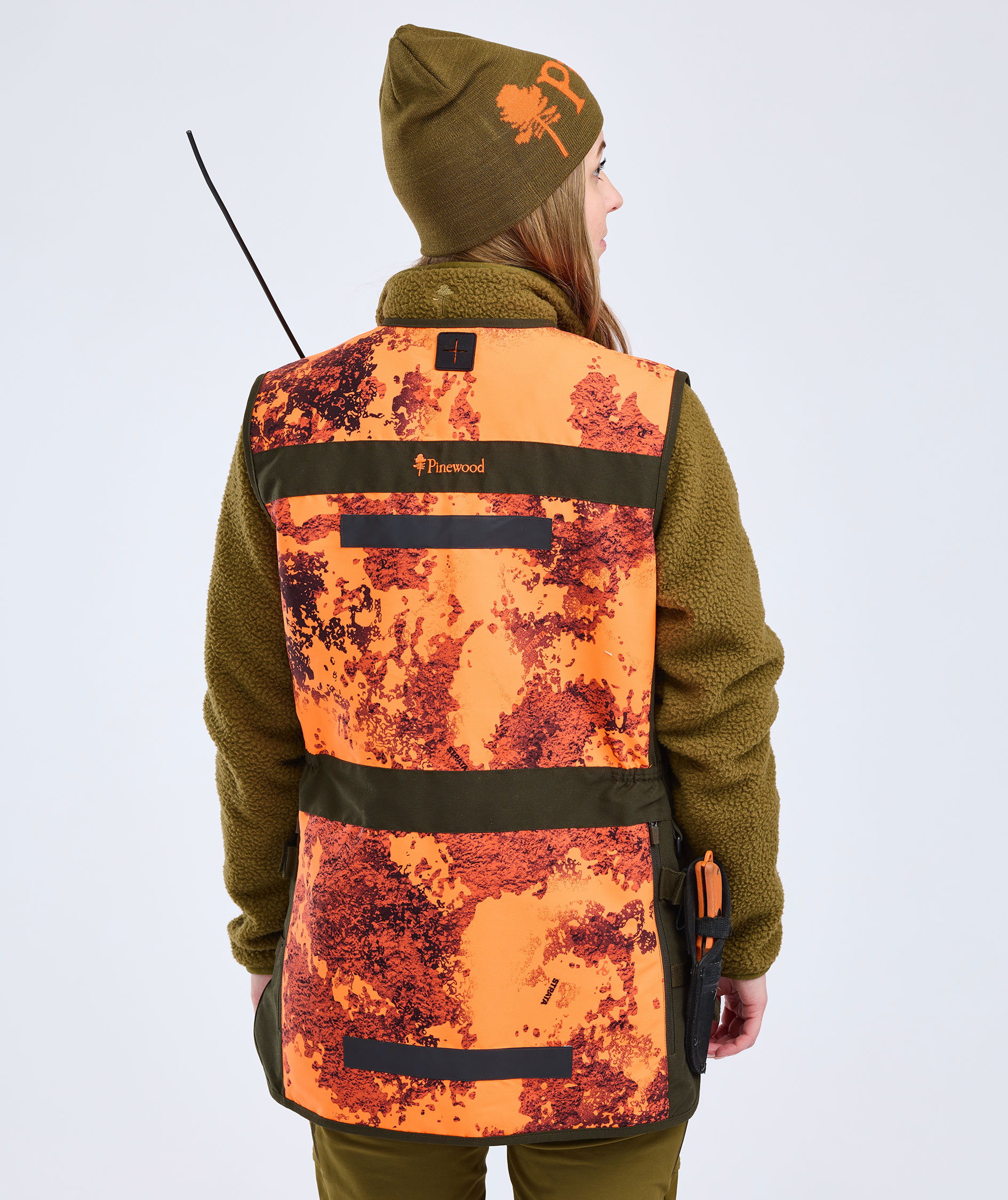 Pinewood Hunter Pro 2.0 Camou damevest, Strata Blaze/Moss Green, large image number 3