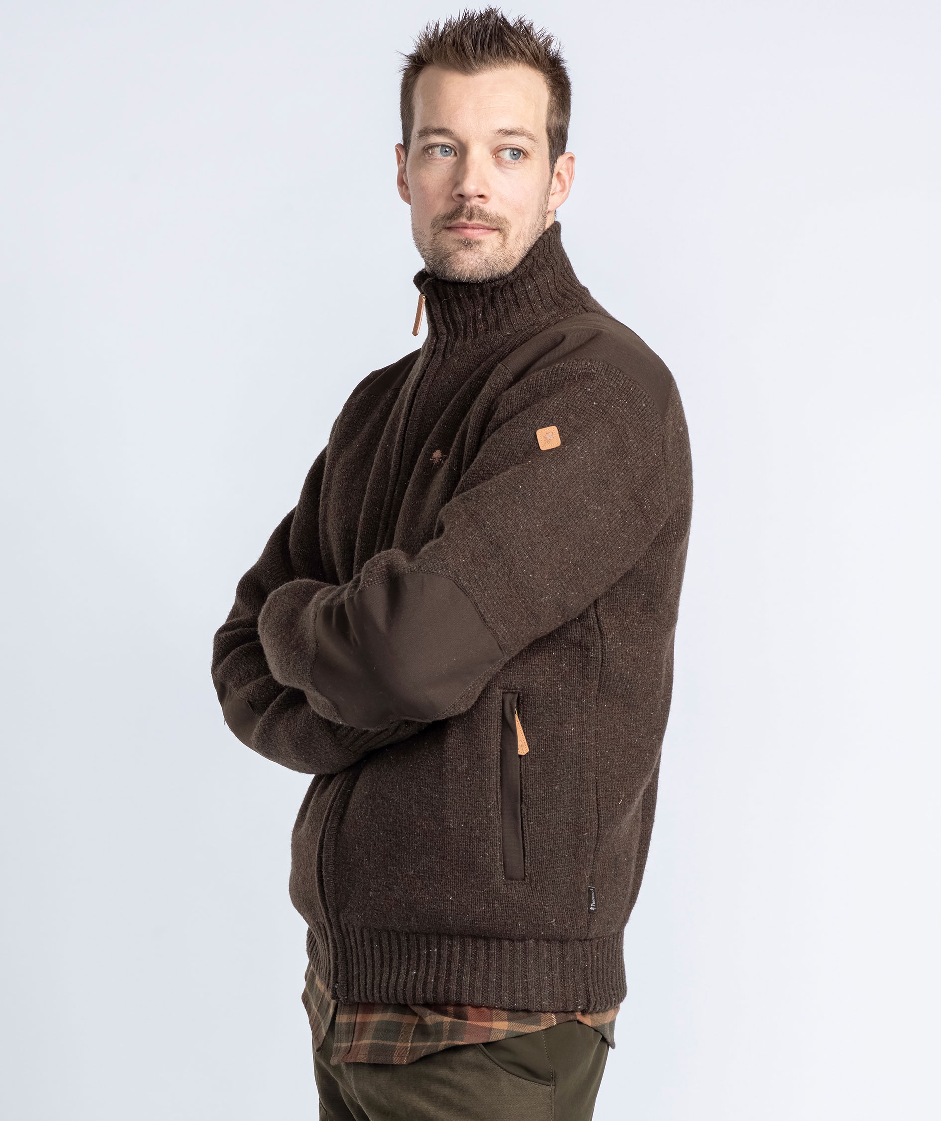 Pinewood Hurricane cardigan, Dark brown, large image number 3