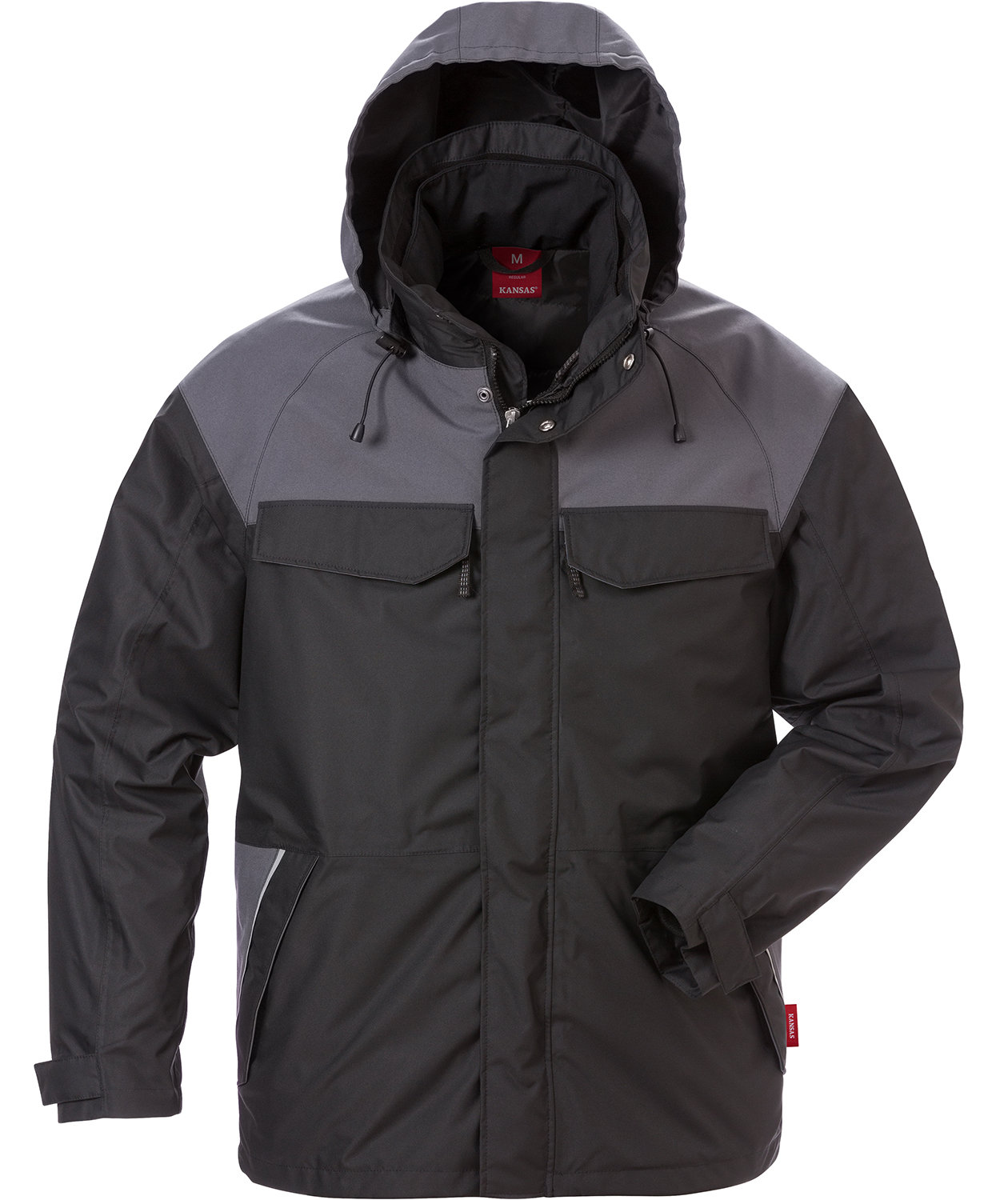 Kansas Airtech 3-i-1 vinterjakke, Sort/Gr&aring;
