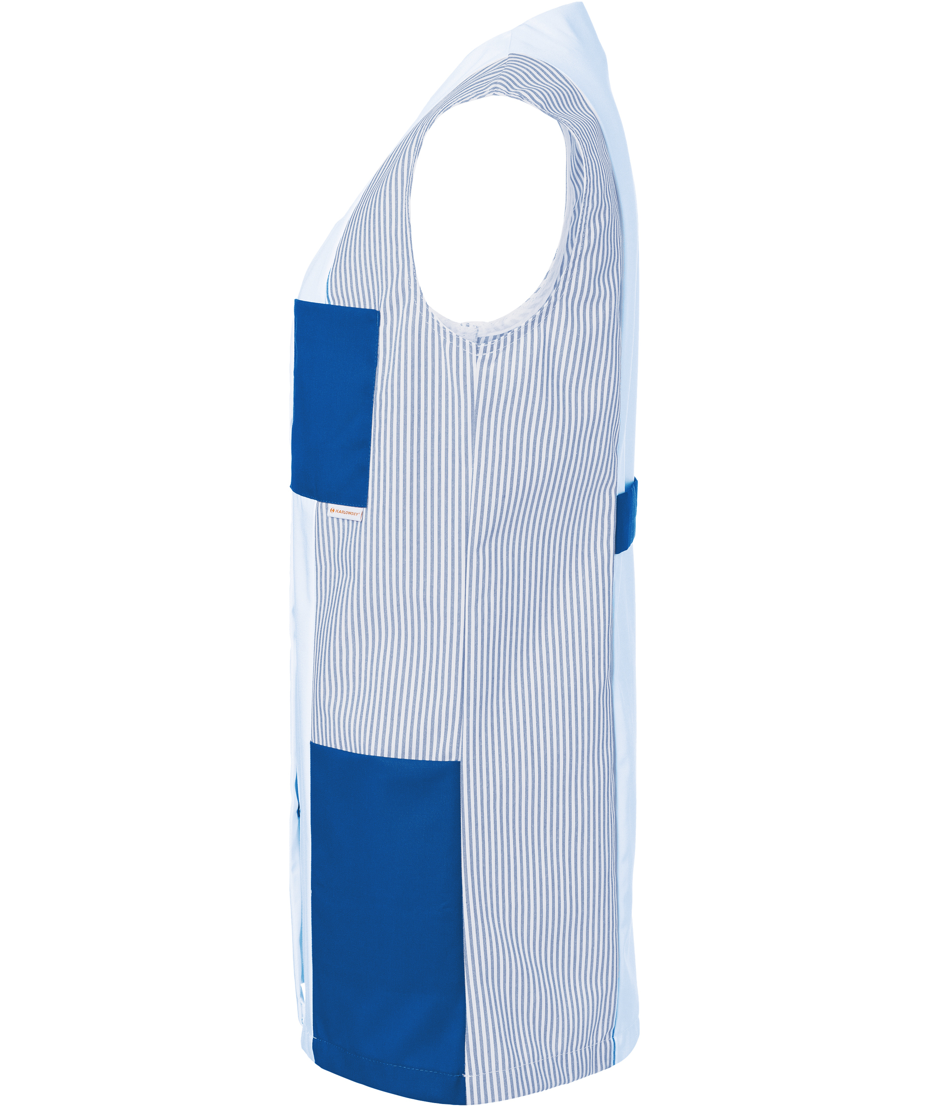 Karlowsky Sabrina Damen-Tunika ohne &Auml;rmel, White/blue, large image number 3