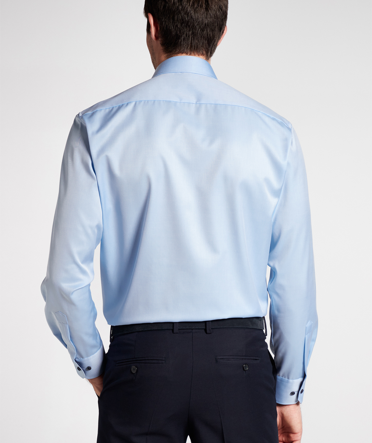 Eterna Cover Comfort fit shirt with contrast, Lightblue, large image number 2