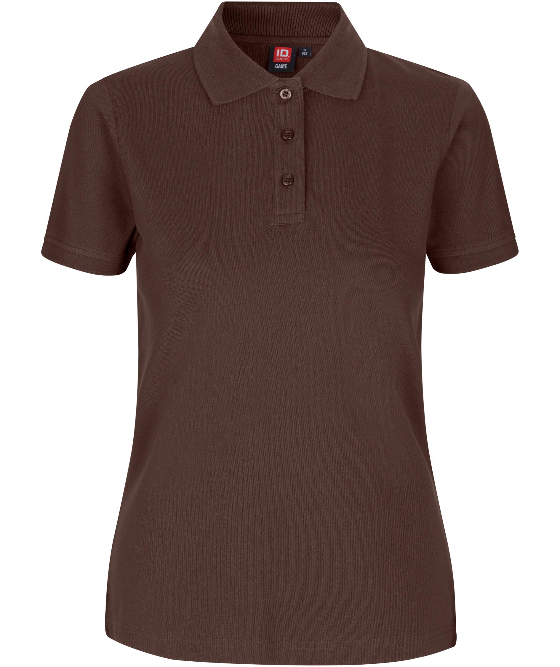 ID dame Pique Polo T-shirt med stretch, Mocca, Mocca, swatch