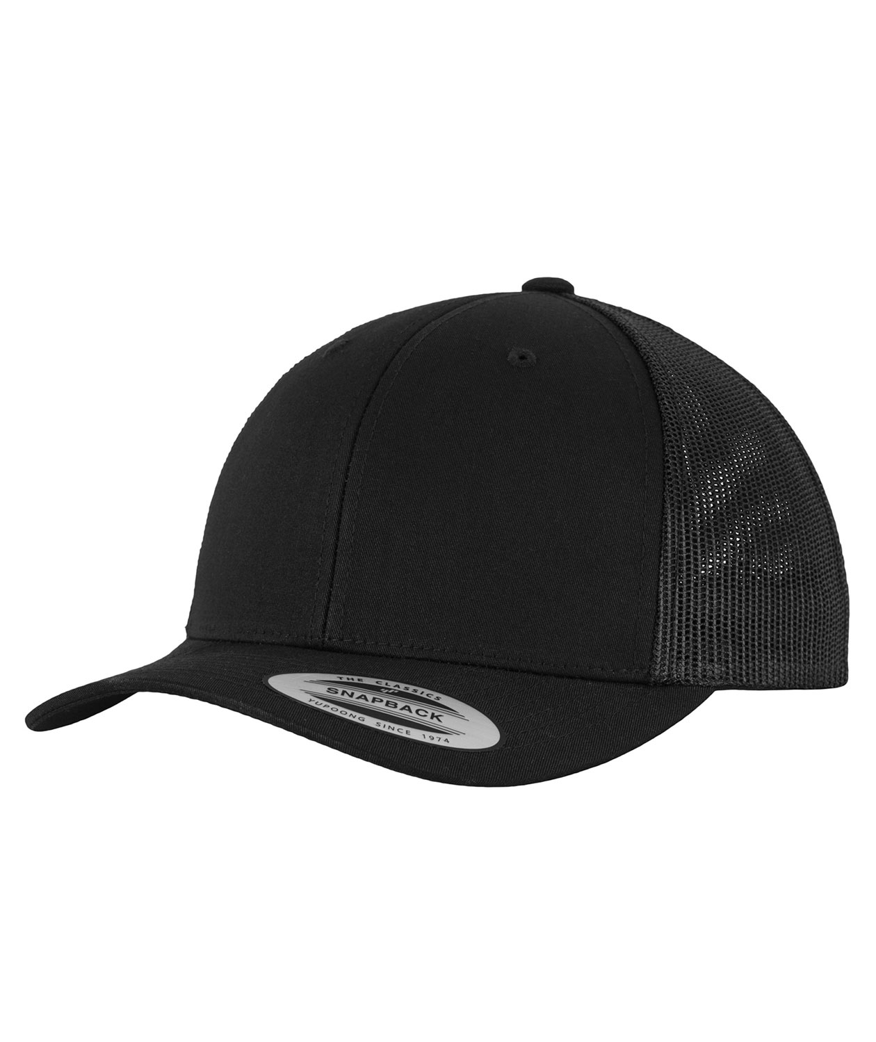 Flexfit Retro Trucker keps, Svart