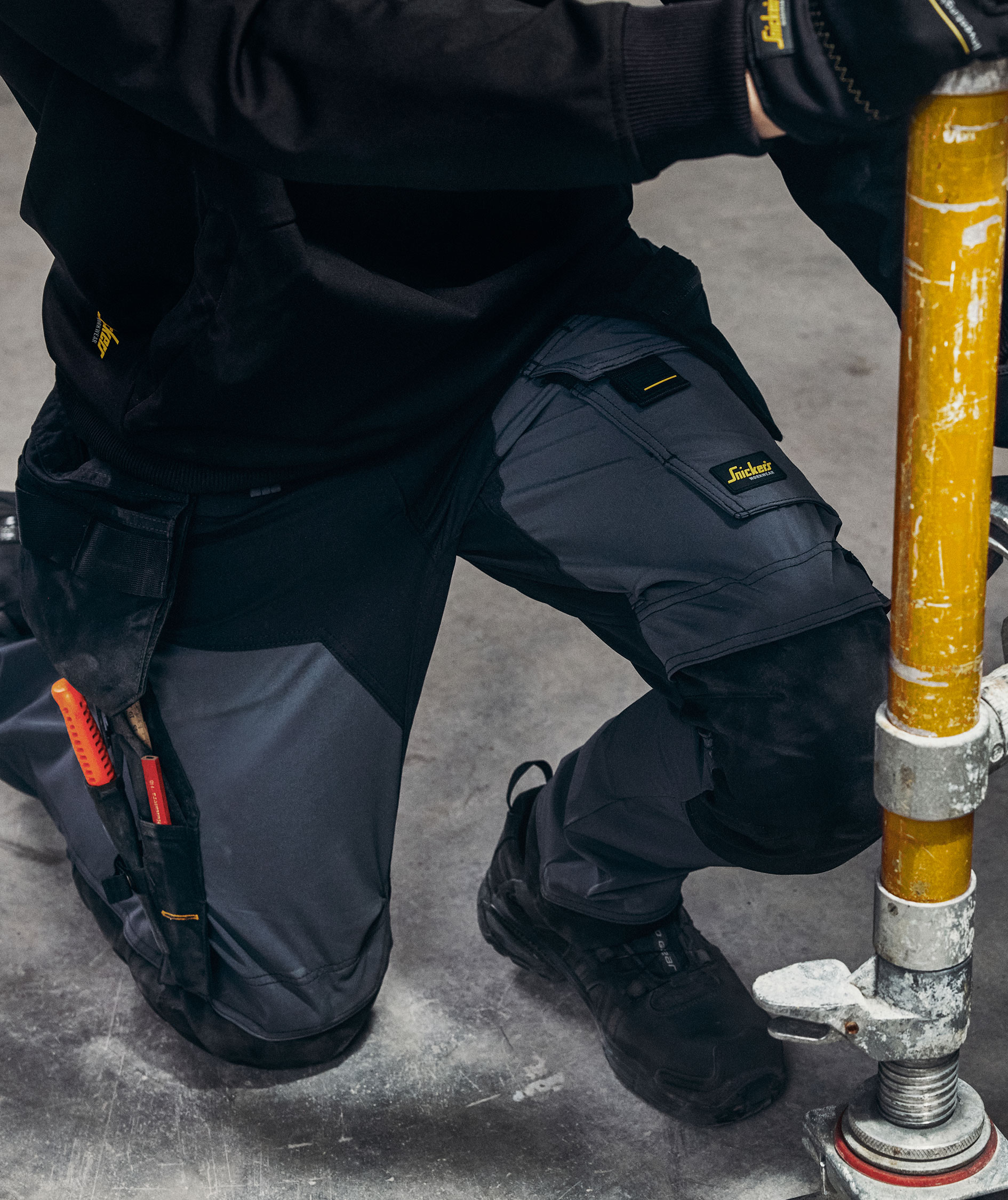 Snickers AllroundWork h&aring;ndverksbukse 6275 full stretch, Navy/black, large image number 8