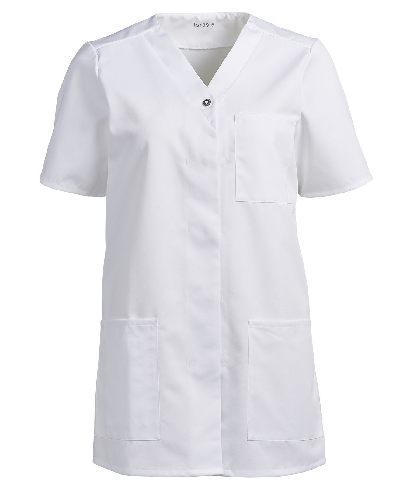 Kentaur kort&auml;rmad skjorta dam, Vit