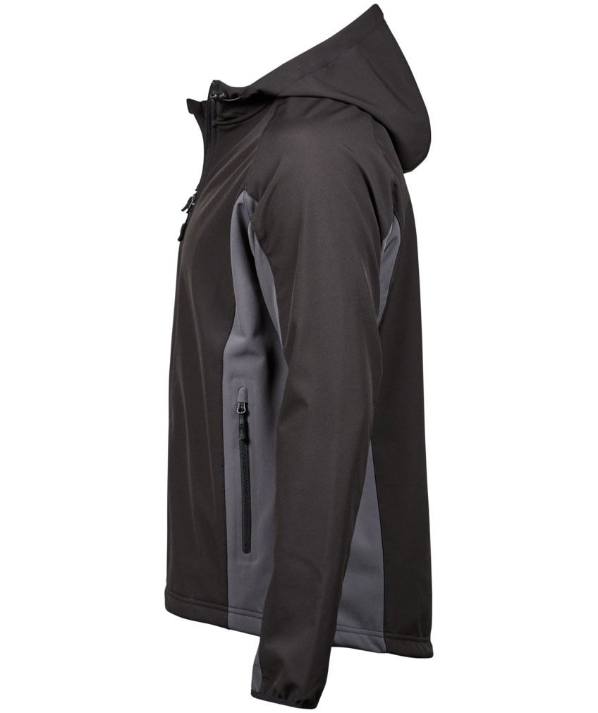 Tee Jays Performance Softshelljacke, Schwarz/Dunkelgrau, large image number 2