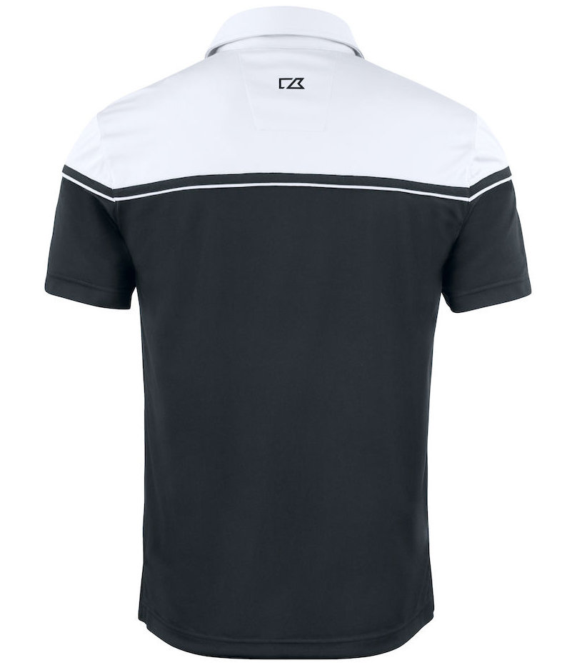 Cutter & Buck Seabeck pik&eacute;tr&ouml;ja, Svart/Vit