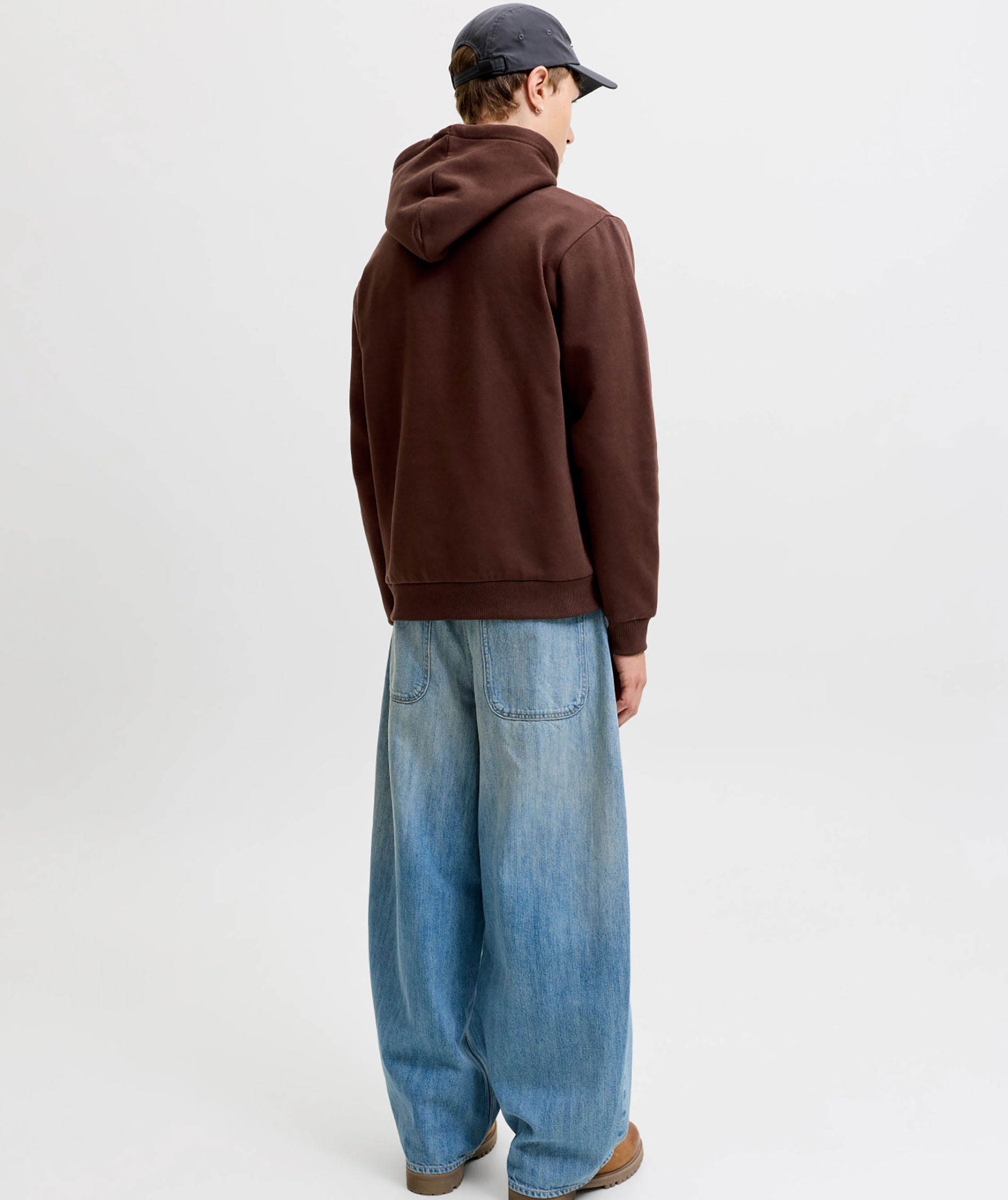 Jack & Jones JJEBRADLEY hoodie, Bitter Chocolate, large image number 3