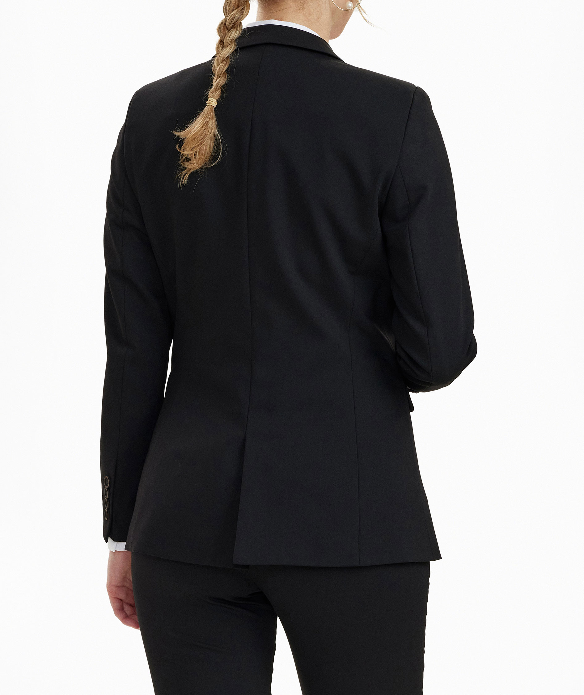 Sunwill Traveller Modern fit womens blazer with wool, Black, large image number 7