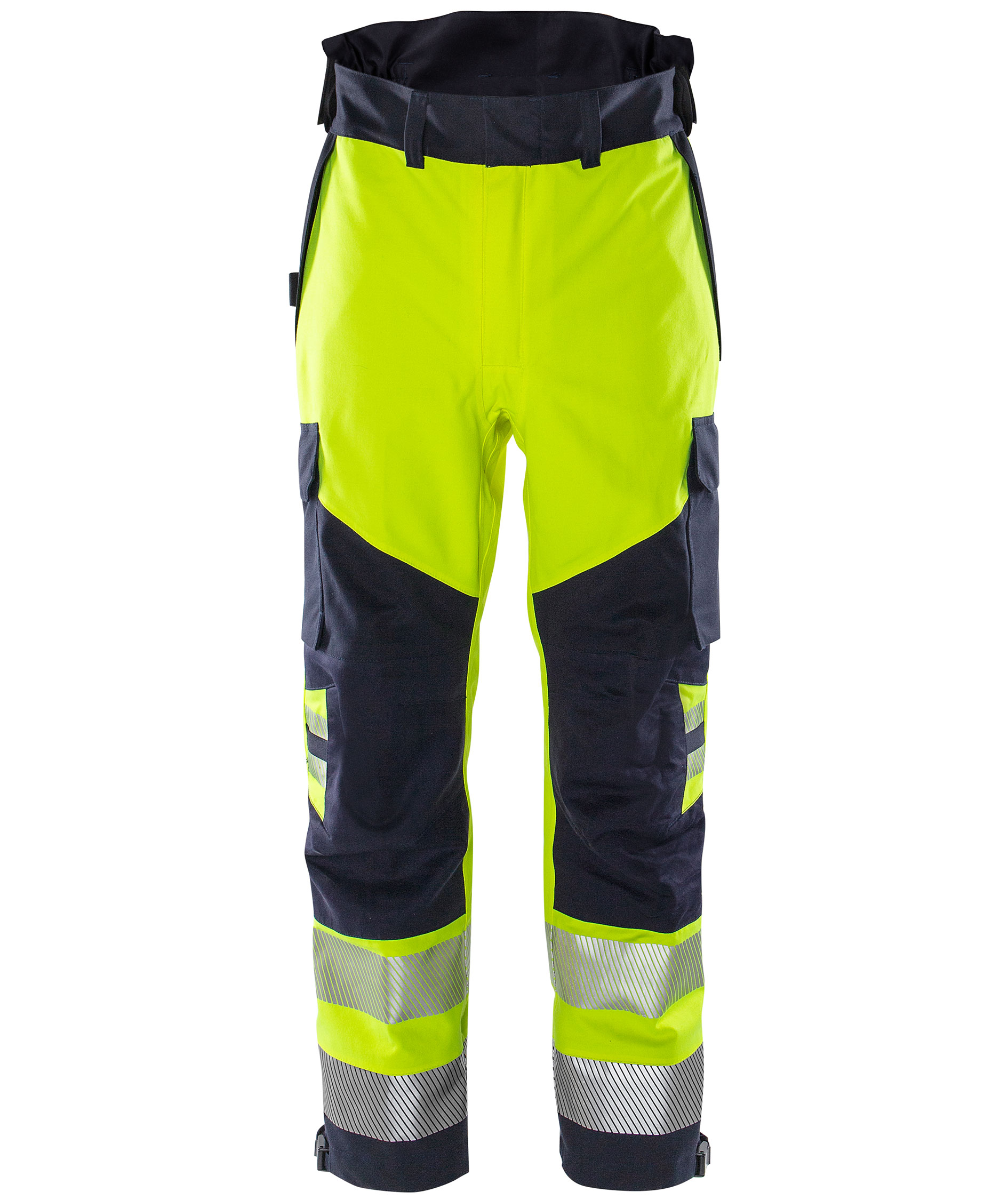 Fristads Airtech skalbukser 2525 ATHR, Hi-Vis gul/marine, large image number 1