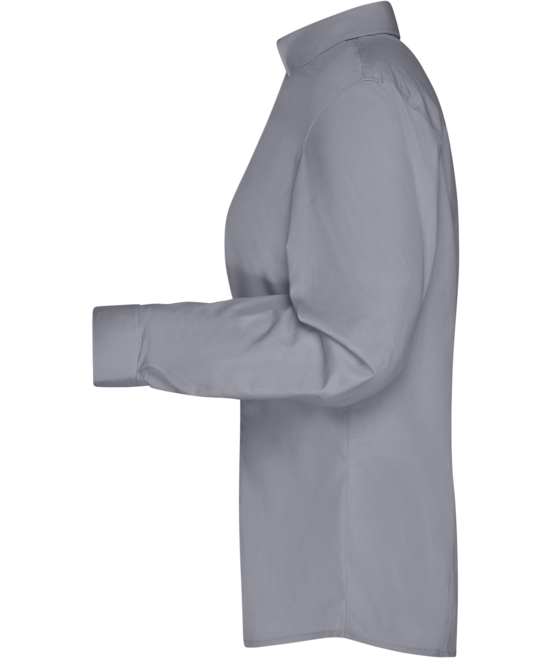 James & Nicholson modern fit skjorta dam, Gr&aring;, large image number 3