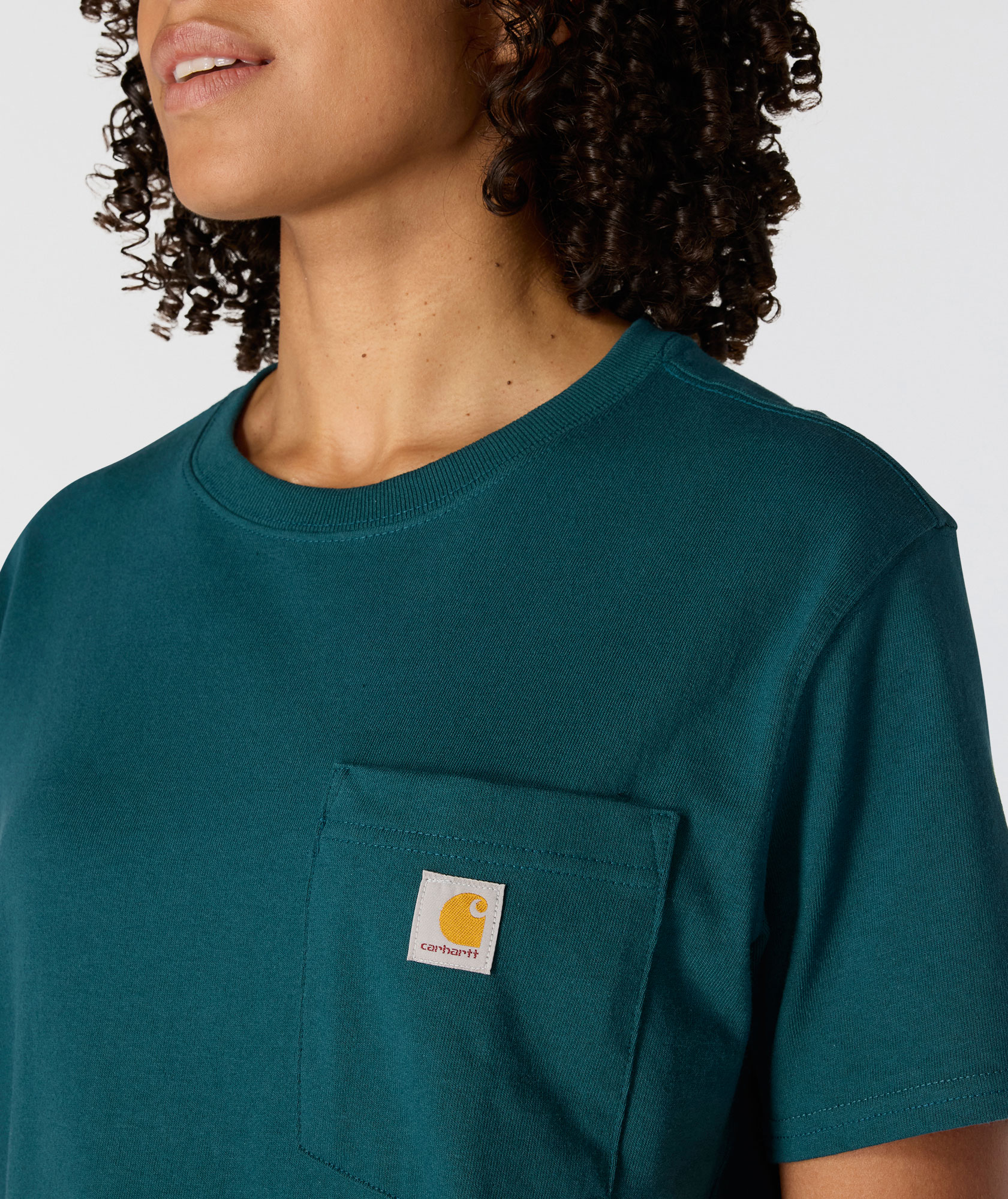 Carhartt Workwear dame T-shirt, Greenstone, large image number 3