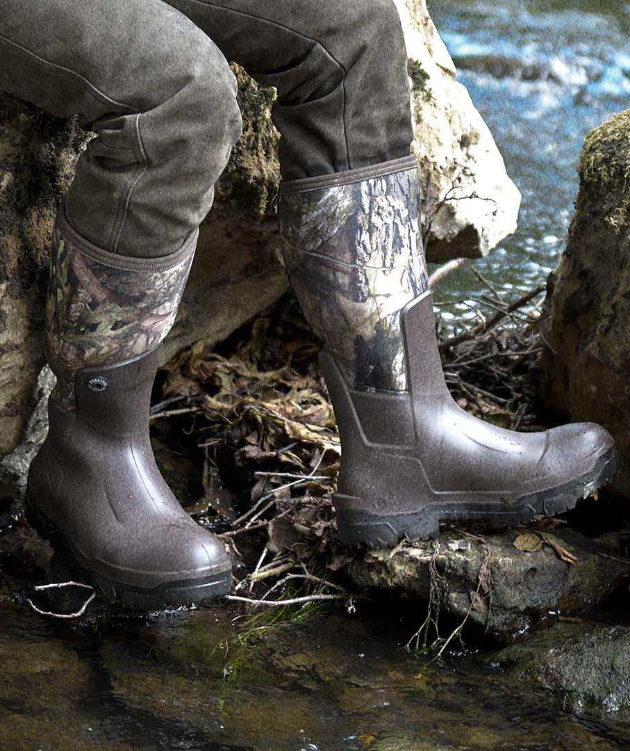 Dunlop Wildlander Snugboot Gummistiefel, Braun/Gr&uuml;n