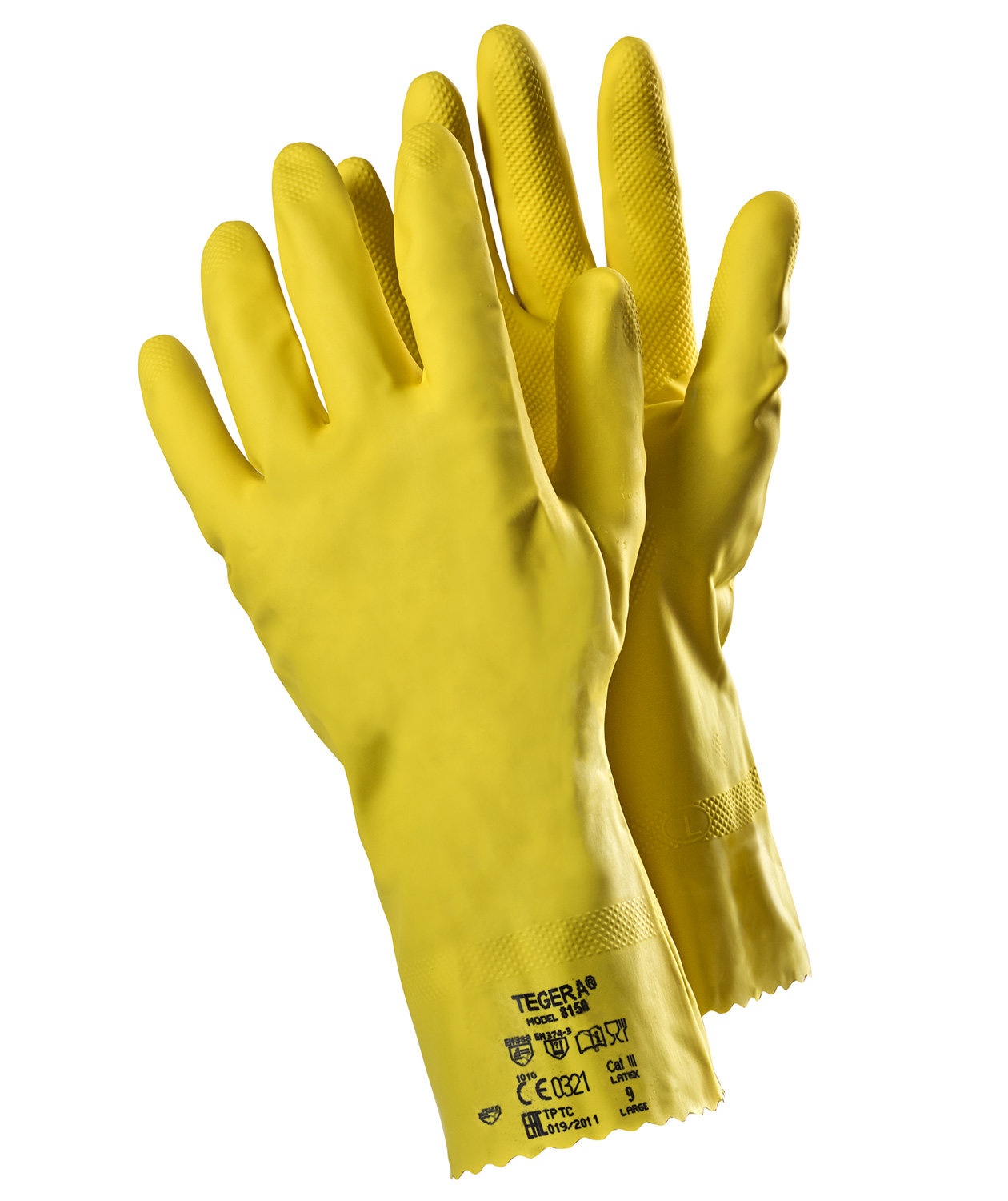 Tegera 8150 Chemikalienschutzhandschuhe, Gelb