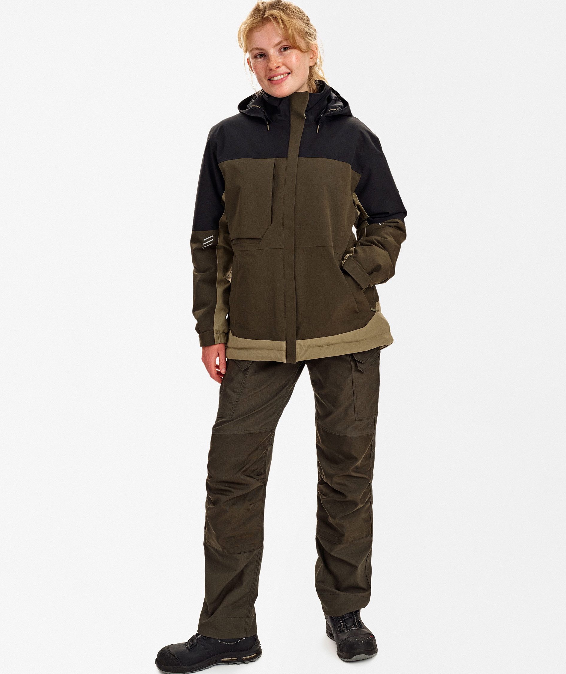 Engel Entire dame vinterjakke, Forest Green/Black, large image number 1