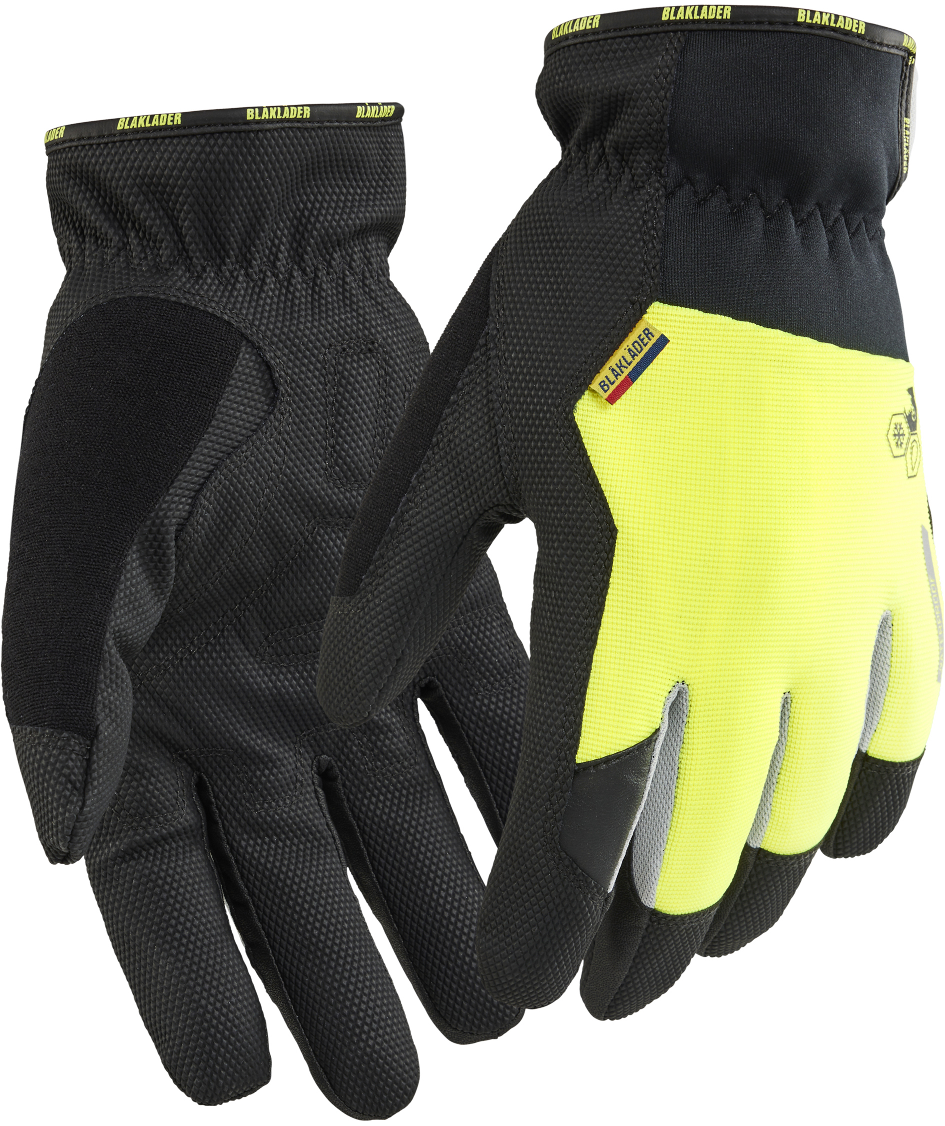 Bl&aring;kl&auml;der 2881 Supreme vinter arbeidshansker, Svart/Hi-Vis Gul