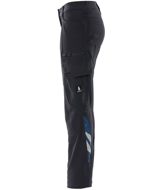 Mascot Accelerate diamond fit servicebyxa dam full stretch, M&ouml;rk Marinbl&aring;, large image number 2