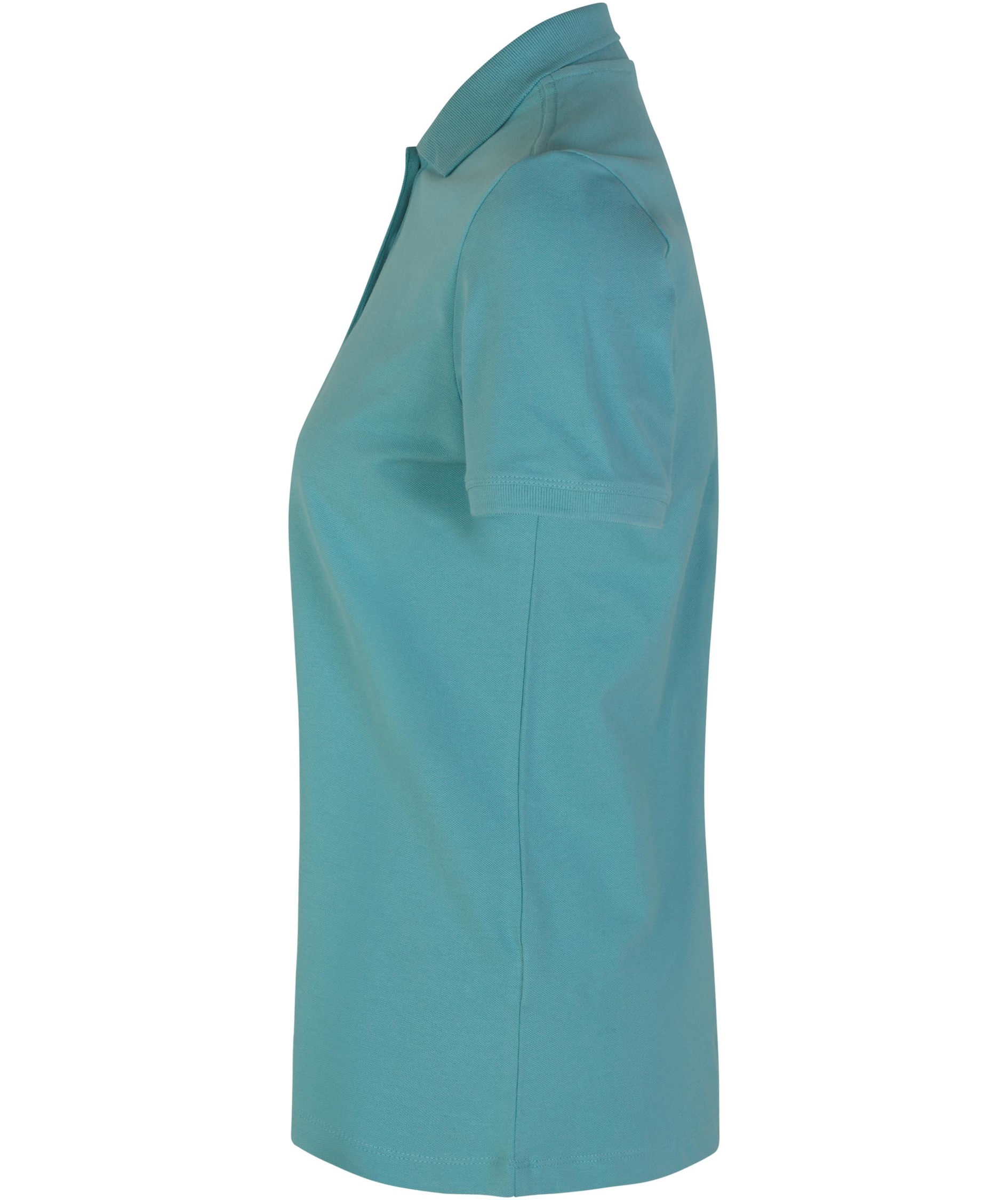 ID organic women's polo shirt, Dusty Aqua, large image number 2