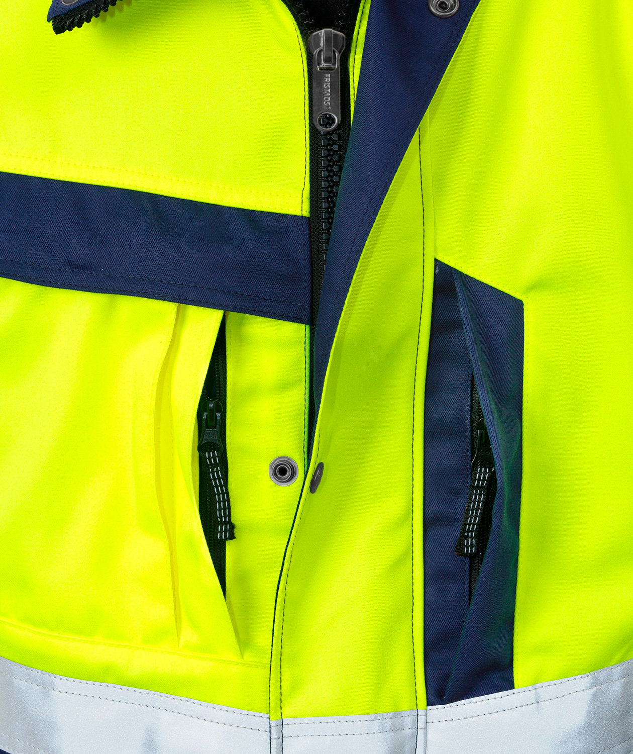 Fristads dame arbejdsjakke 4129, Hi-vis&nbsp;Gul/Marine, large image number 3