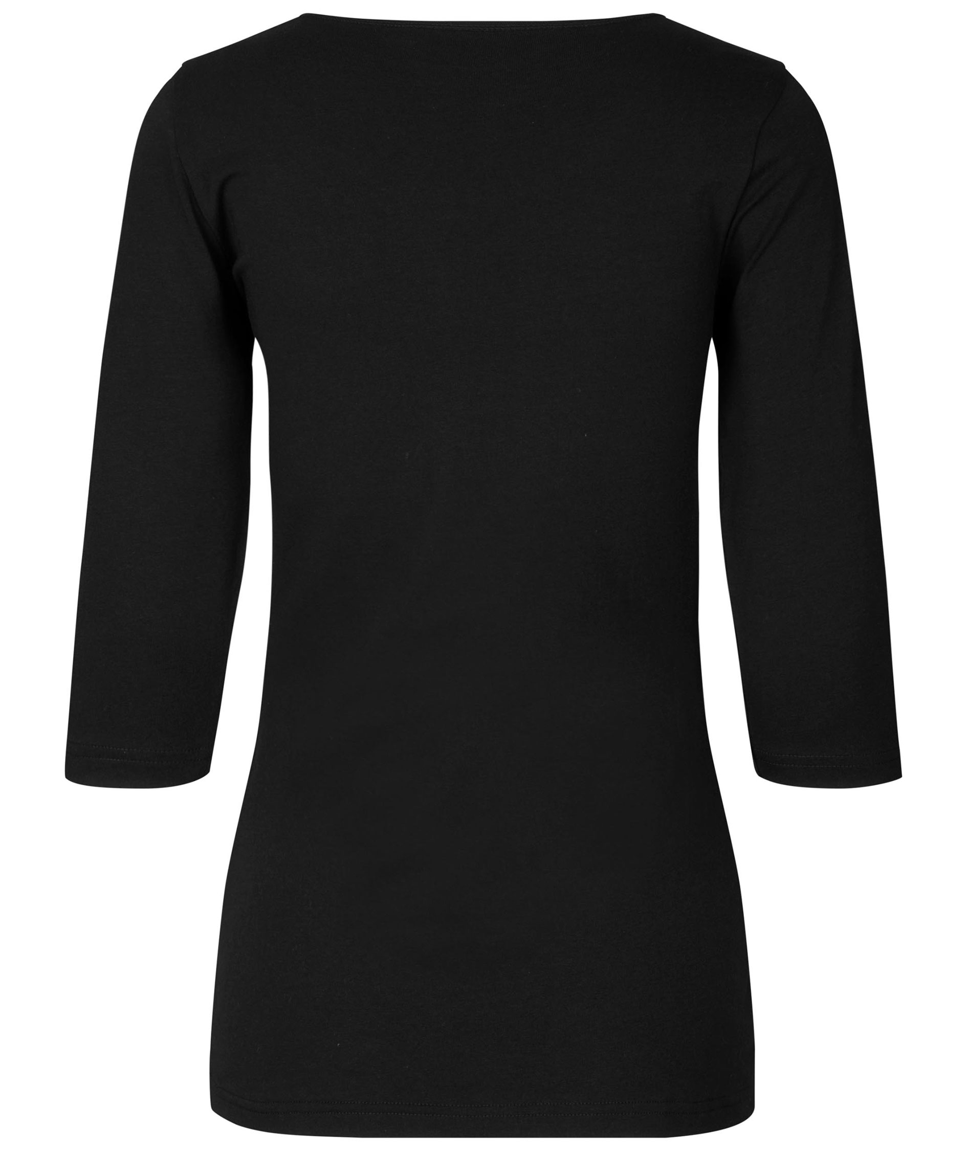 ID 3/4 &auml;rmad stretch T-shirt dam, Svart