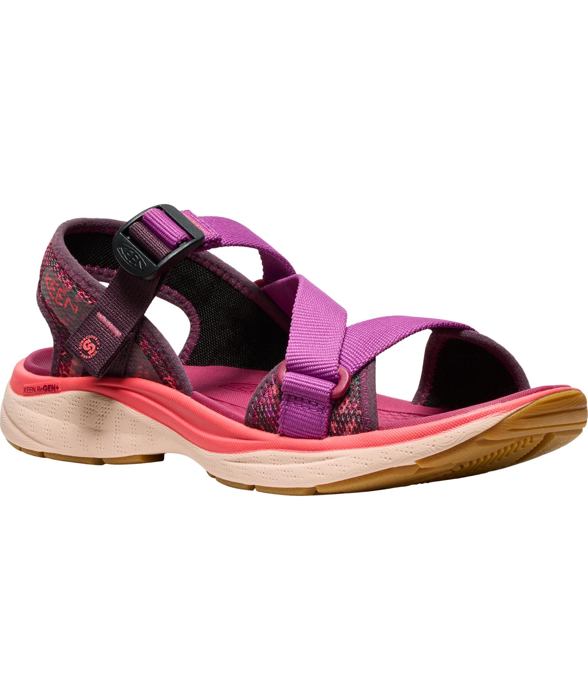 Keen Leiki OT women's sandals, Plum perfect/dubarry, large image number 3