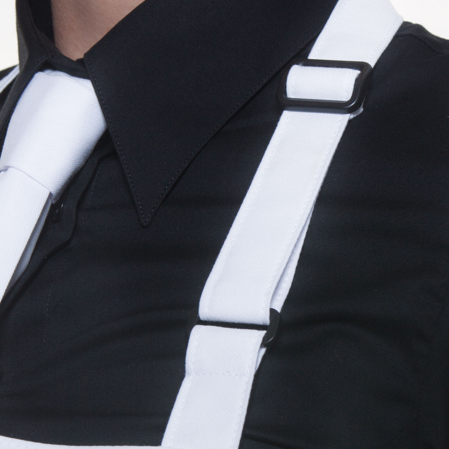 Karlowsky oversized apron w/pocket, White