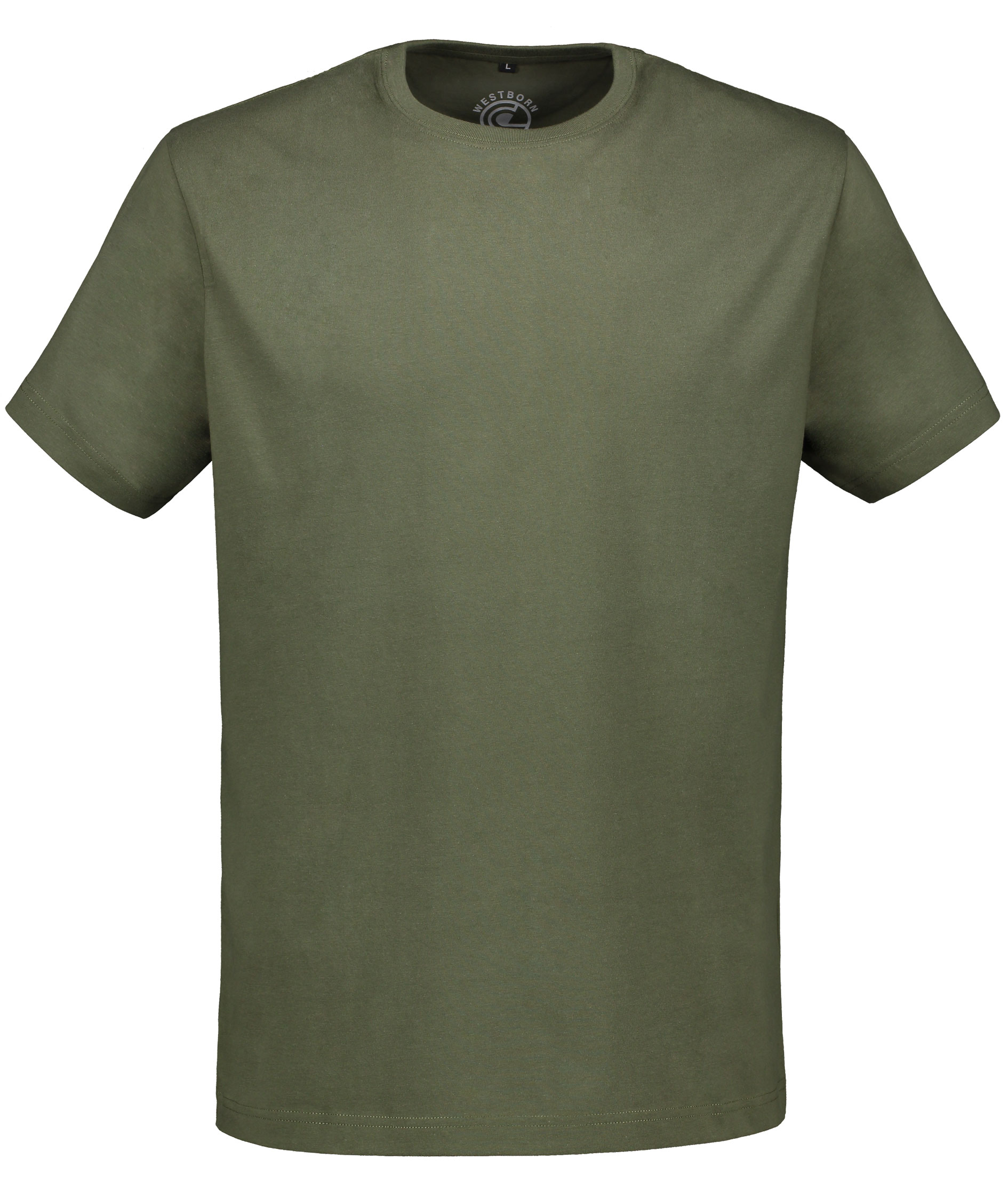 Westborn Basic T-skjorte, Dark Olive, Dark Olive, swatch