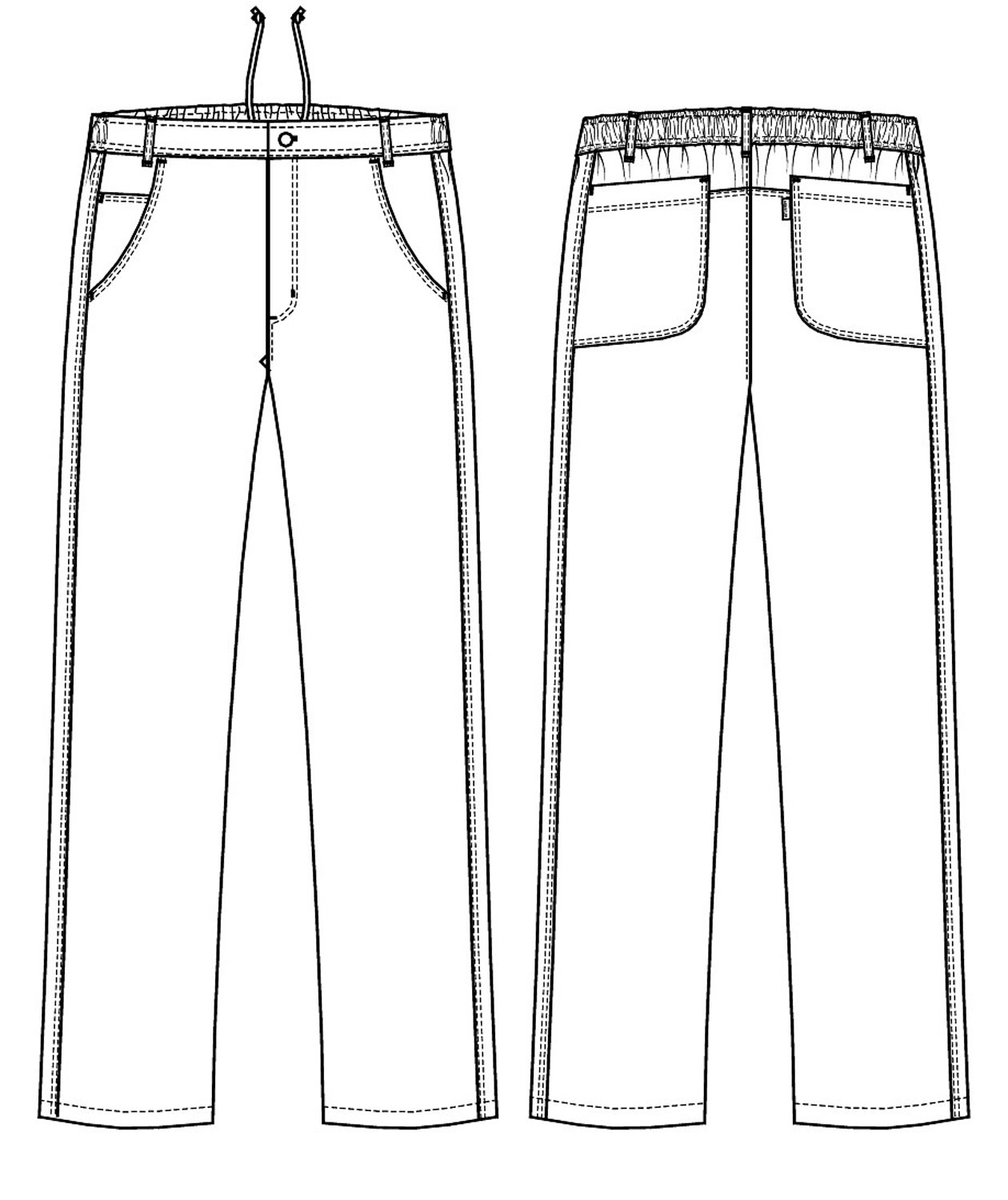 Kentaur bukse benlengde 86 cm, Pepita Ruter Svart/Hvit, large image number 2