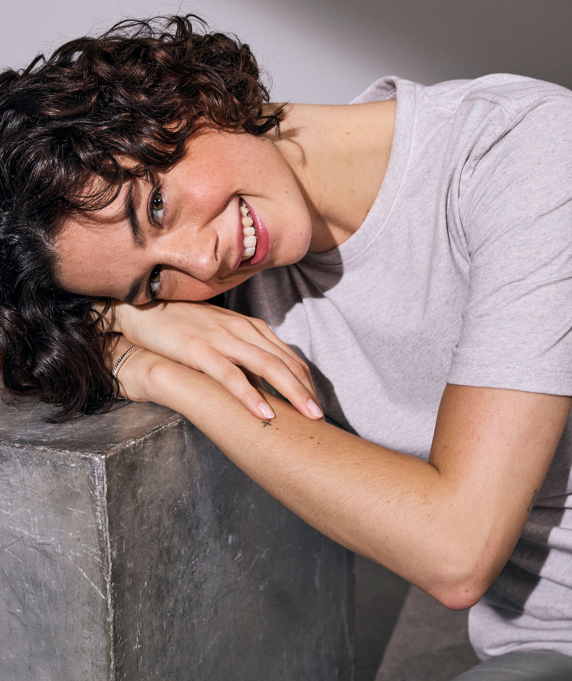 ID RE-CARE T-shirt, Aschgrau Melange, large image number 6