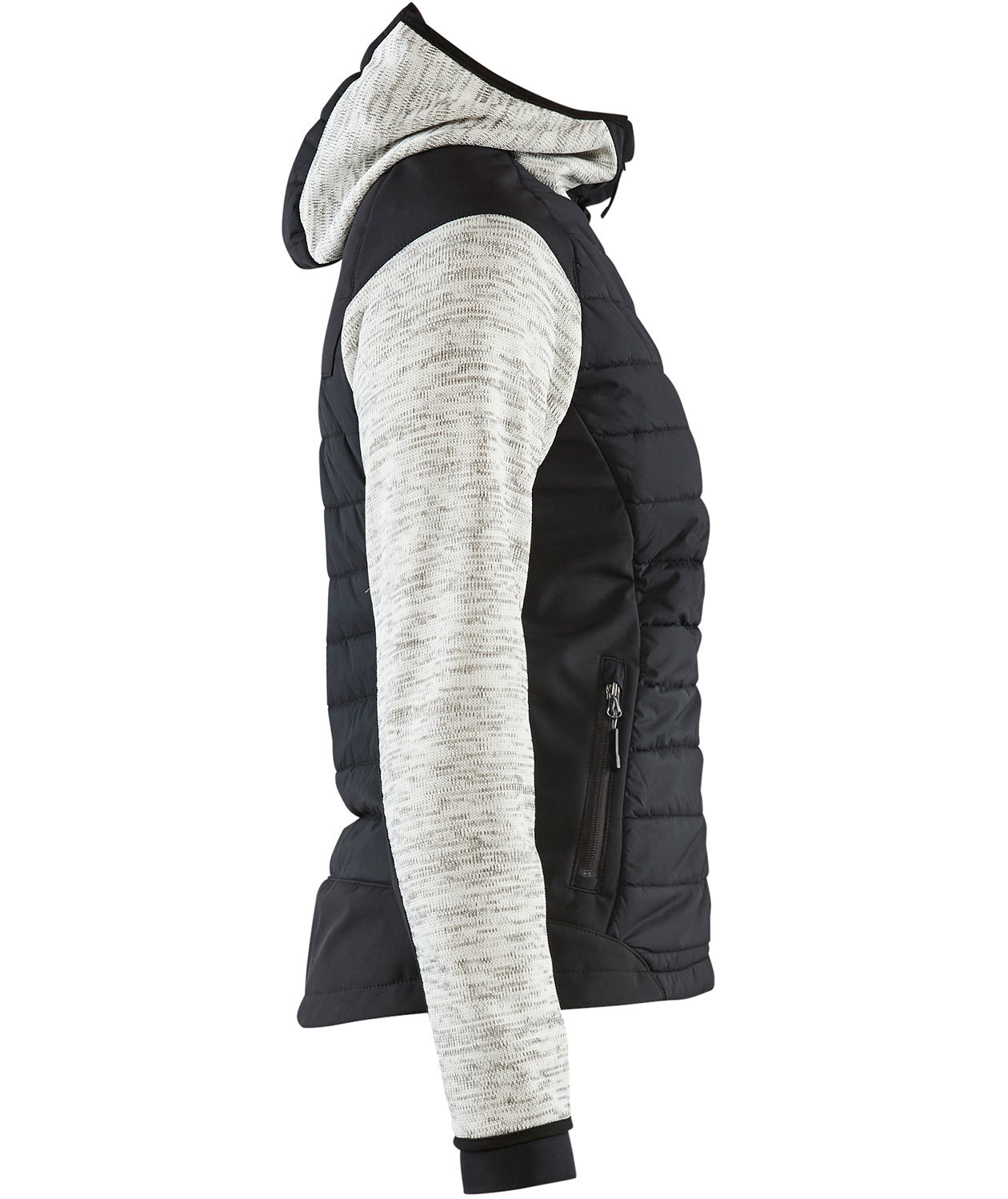 Bl&aring;kl&auml;der dame hybridjakke, Gr&aring; Melange/Sort, large image number 3